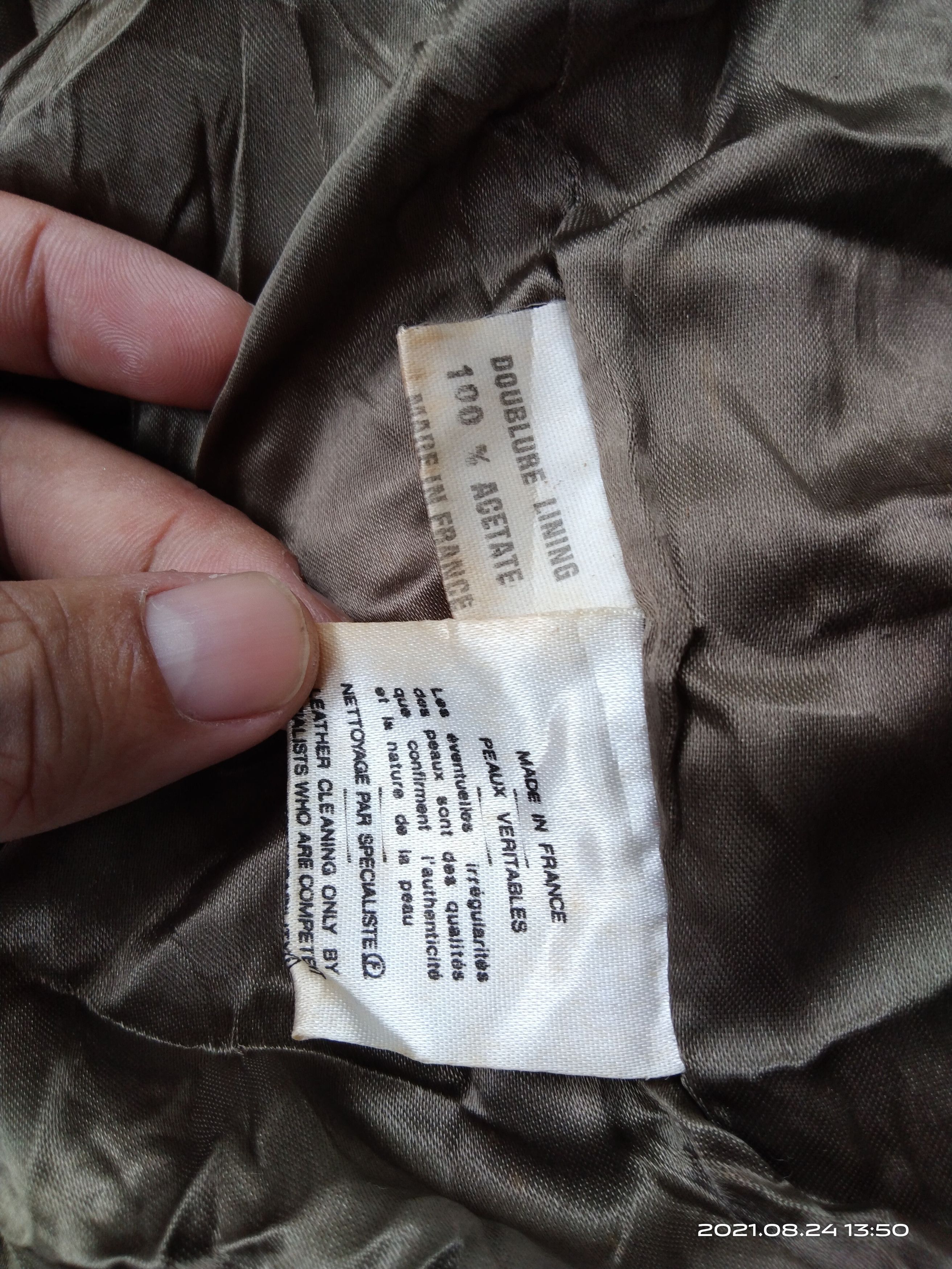 Vintage CHEVIGNON STUDIO RIRI ZIPPER BOMBER SUEDE LEATHER Size US L / EU 52-54 / 3 - 12 Thumbnail