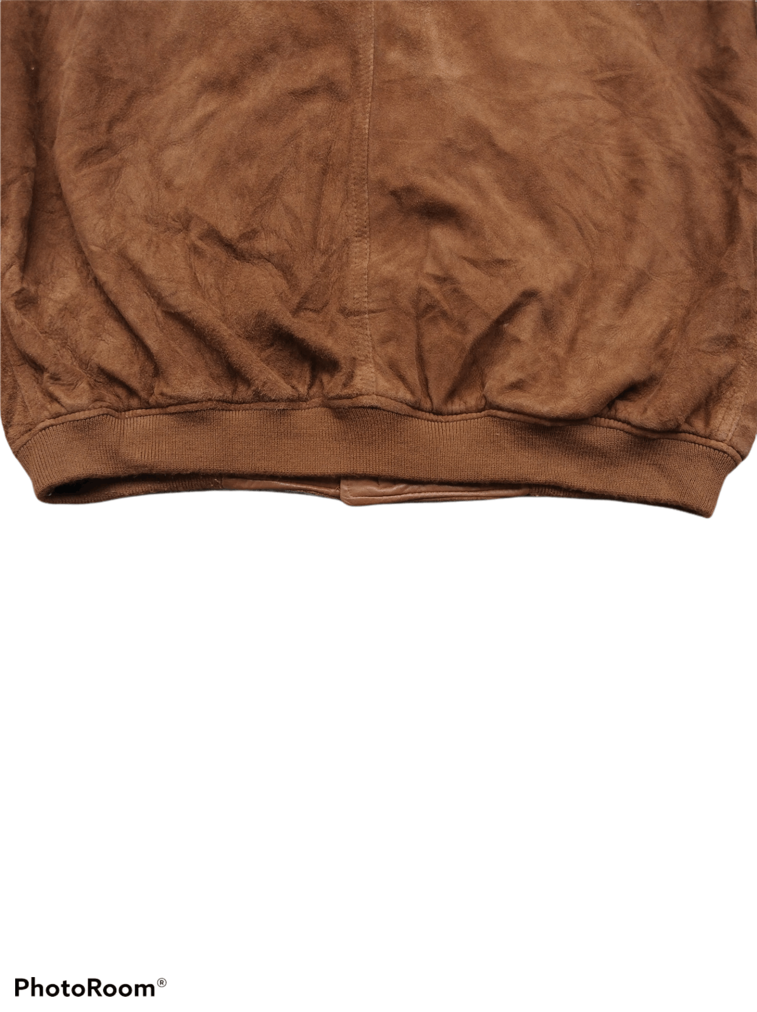 Vintage CHEVIGNON STUDIO RIRI ZIPPER BOMBER SUEDE LEATHER Size US L / EU 52-54 / 3 - 6 Thumbnail