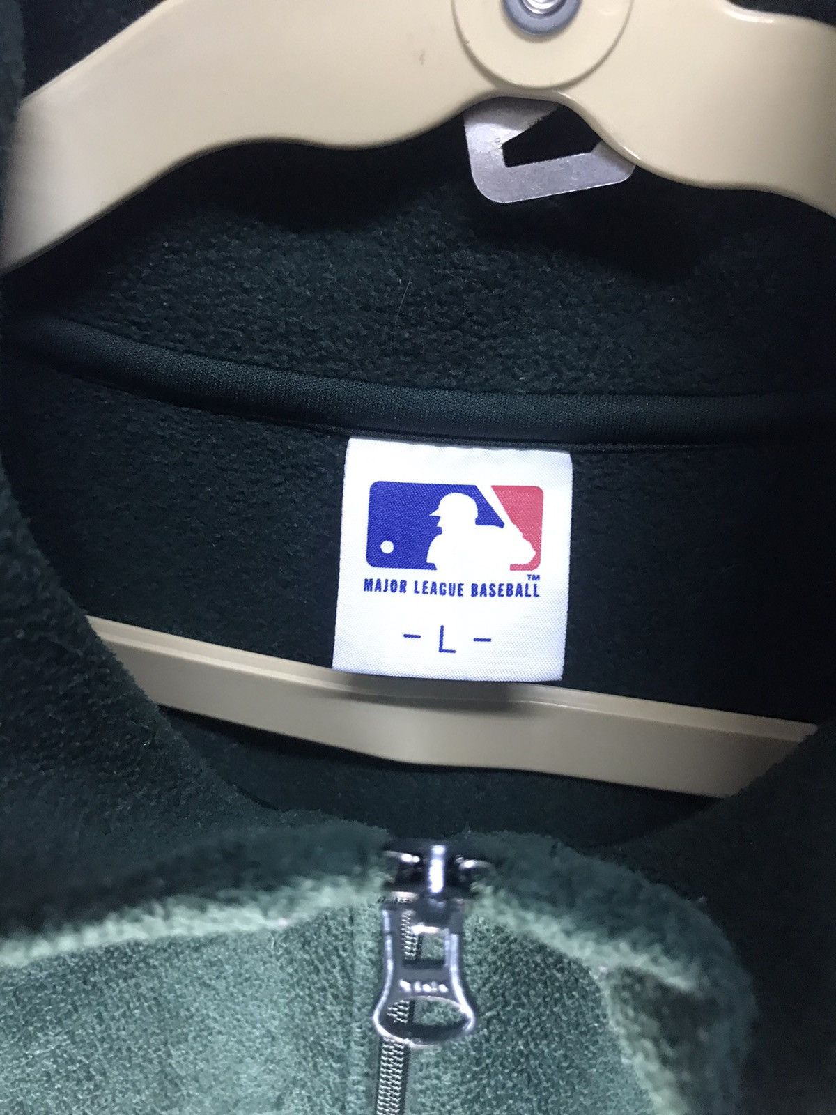MLB × Uniqlo × Vintage MLB Oakland X Uniqlo half zipper GREEN COLOUR Size US L / EU 52-54 / 3 - 3 Thumbnail