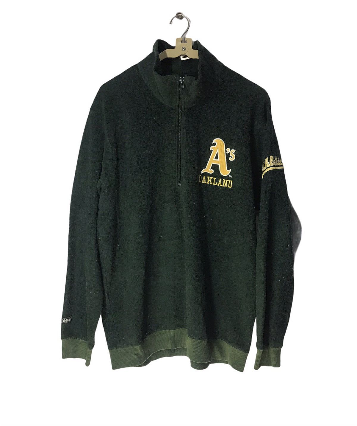 MLB × Uniqlo × Vintage MLB Oakland X Uniqlo half zipper GREEN COLOUR Size US L / EU 52-54 / 3 - 1 Thumbnail