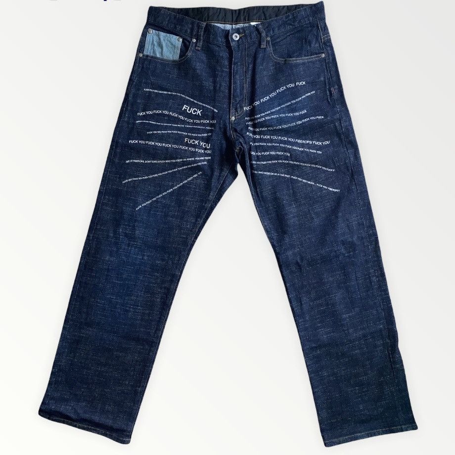 Fiberops Fuck You Jeans Size US 34 / EU 50 - 2 Thumbnail