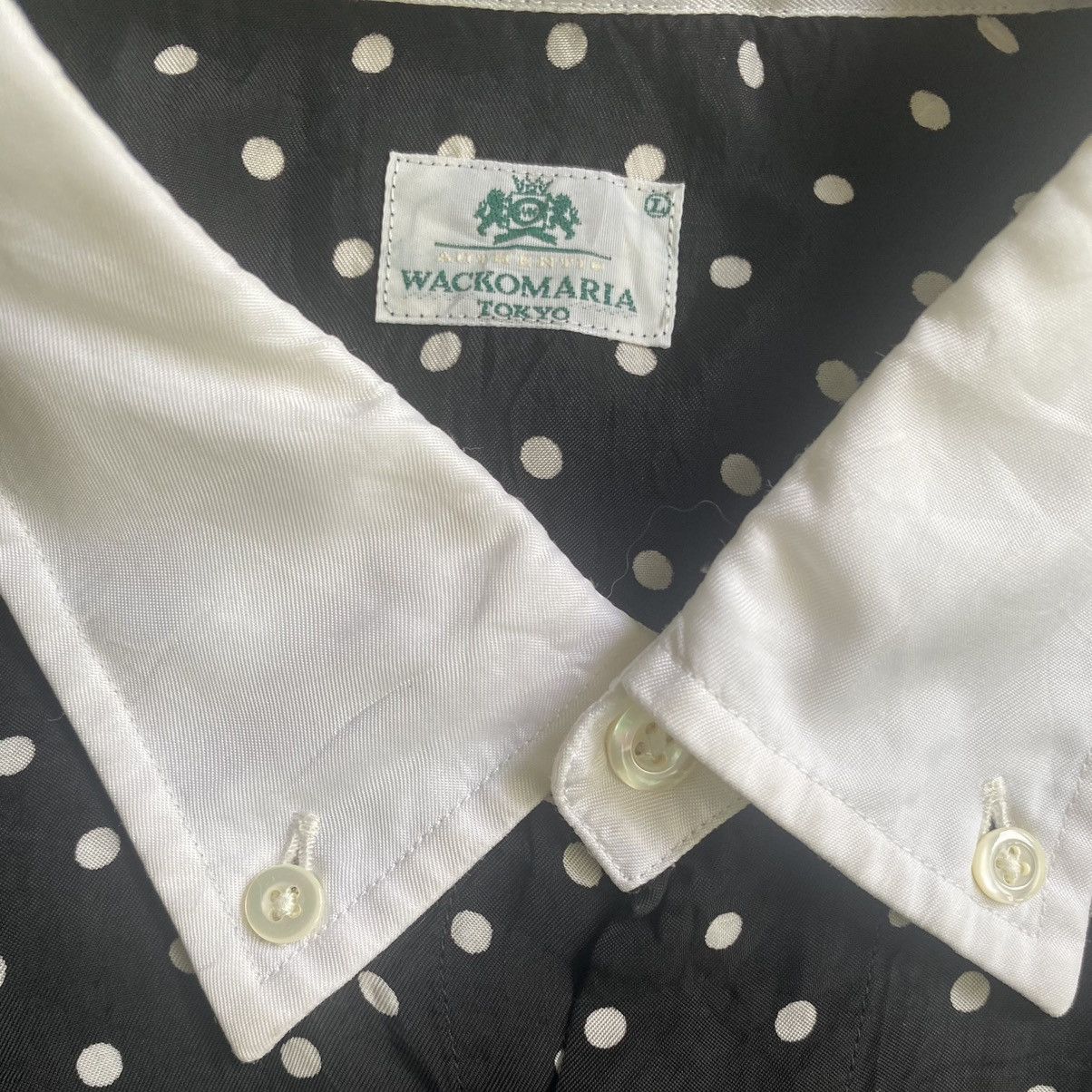 Wacko Maria Blk/Wht Polka Dot Rayon Shirt Size US L / EU 52-54 / 3 - 3 Thumbnail