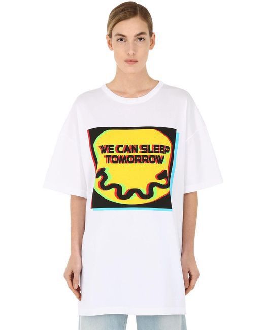 Maison Margiela SS19 Margiela We Can Sleep Tomorrow Oversize T Shirt Size US S / EU 44-46 / 1 - 1 Thumbnail