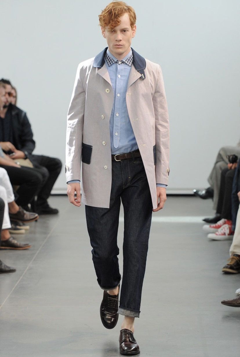 image of Junya Watanabe Ss13 Runway Shirt in Blue, Men's (Size Small)