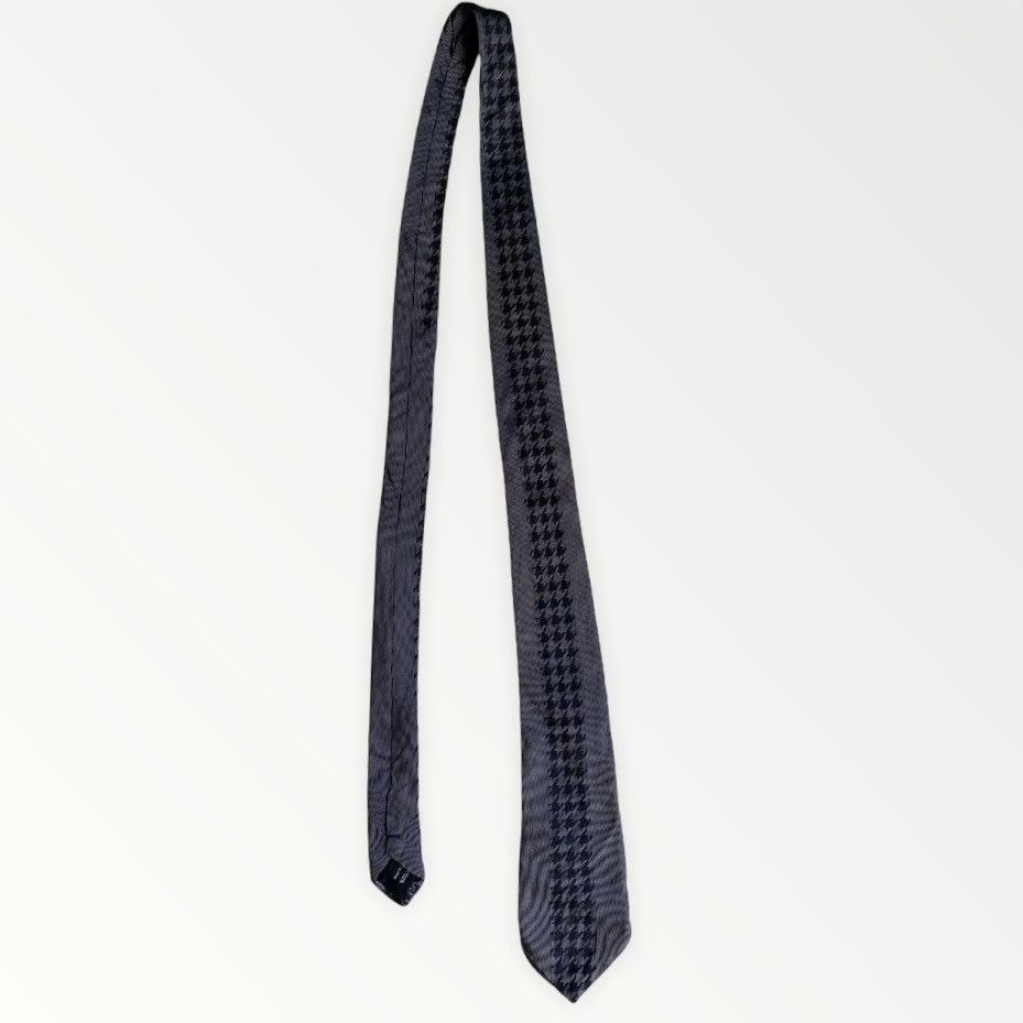 Yohji Yamamoto Silk Houndstooth Tie Size ONE SIZE - 2 Thumbnail