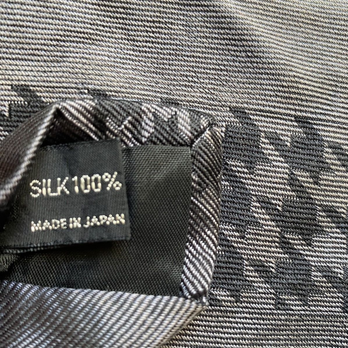 Yohji Yamamoto Silk Houndstooth Tie Size ONE SIZE - 5 Thumbnail