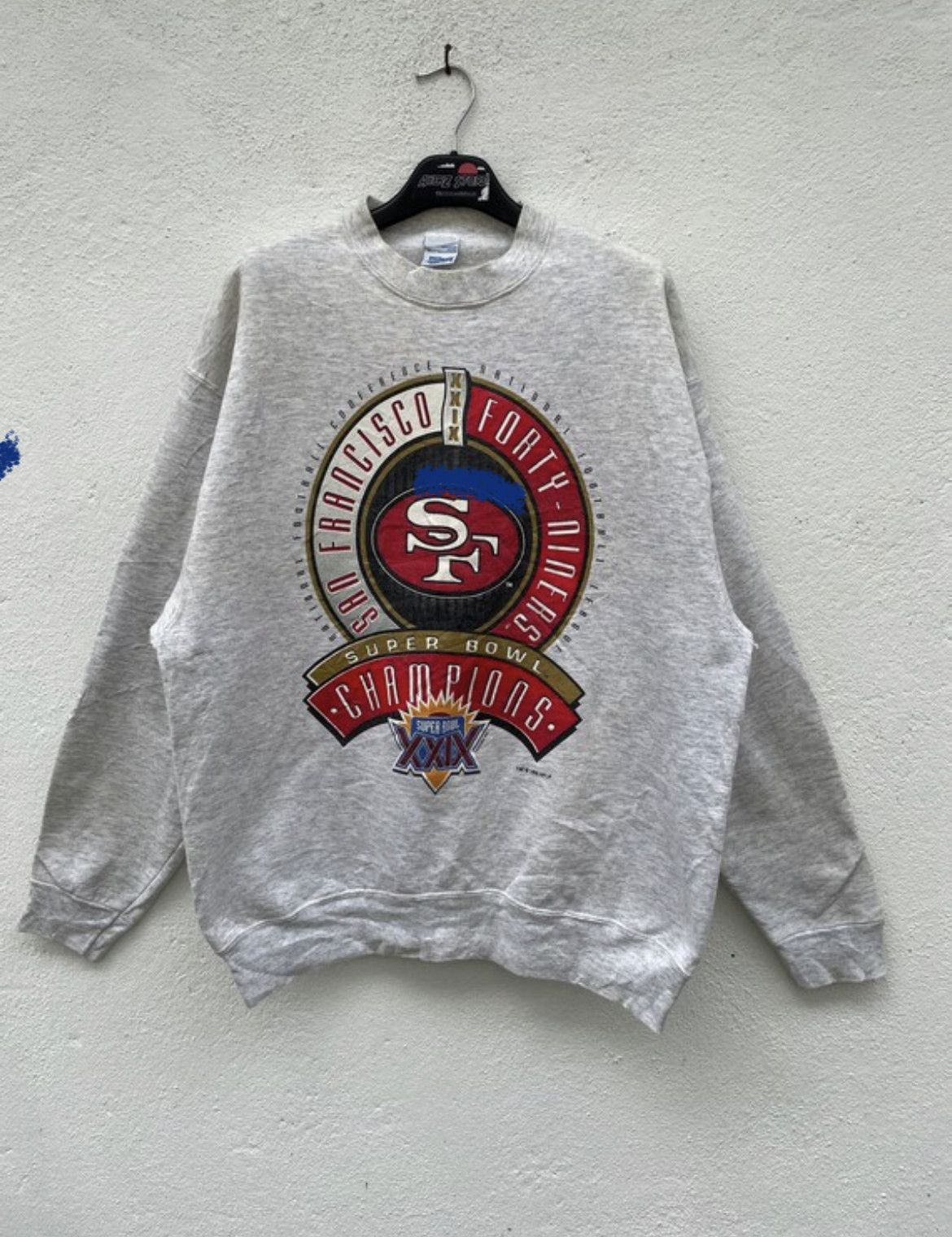 NFL × Salem Sportswear × Vintage Vtg 90s San Francisco 49ers NFL crewneck sweatshirt 1995 Size US XL / EU 56 / 4 - 1 Thumbnail
