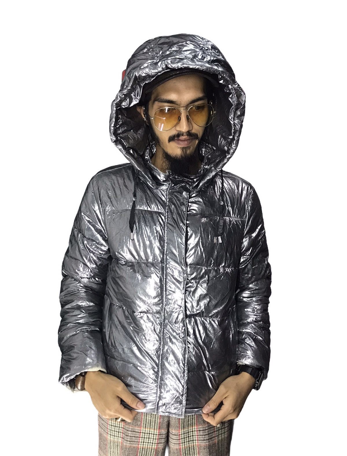 Sisley Sisley puffer jacket with hoodie Grailed
