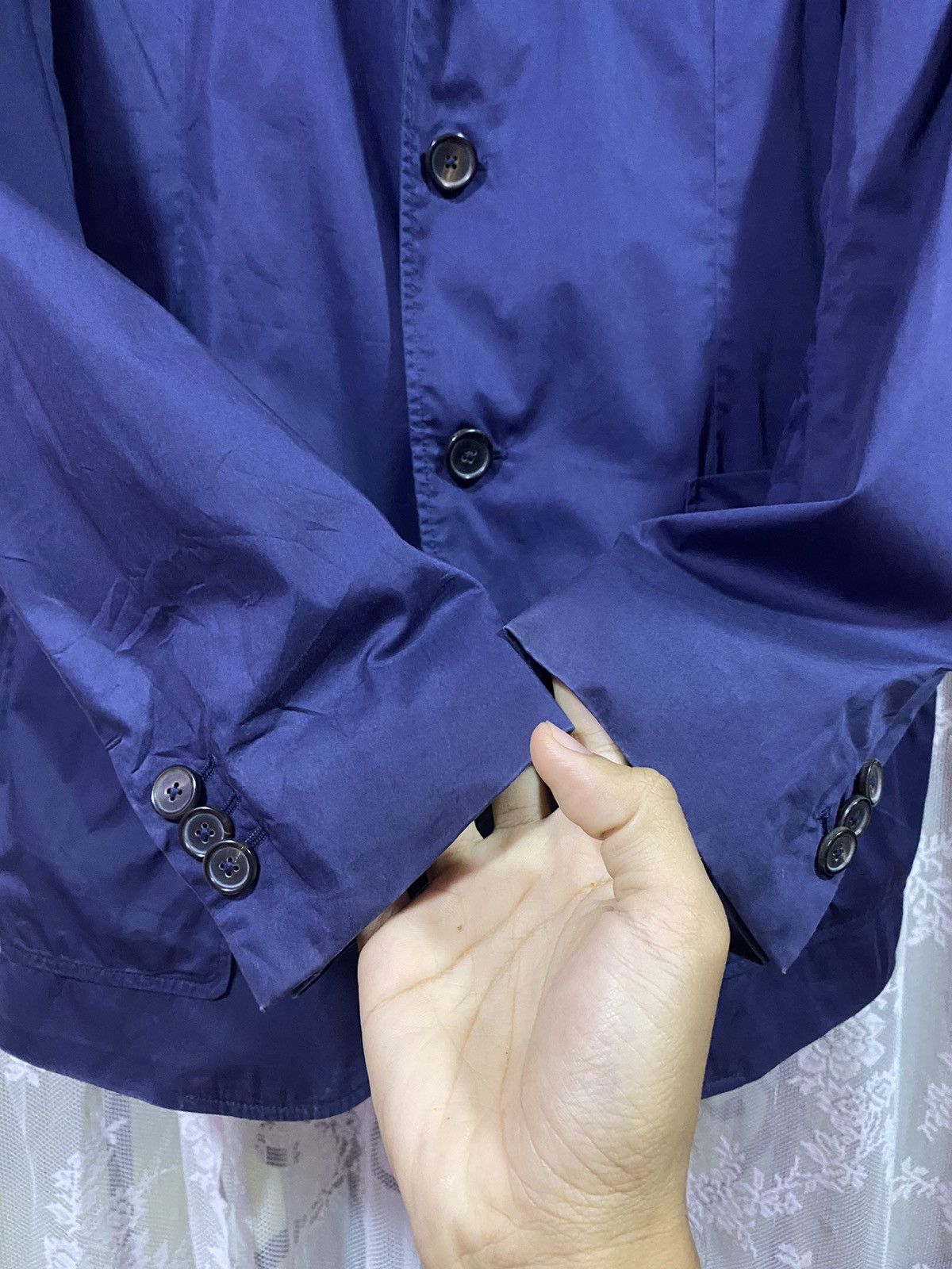 Jil Sander Made In Italy Jil Sander Jacket Suit Navy Blue Size US S / EU 44-46 / 1 - 6 Thumbnail