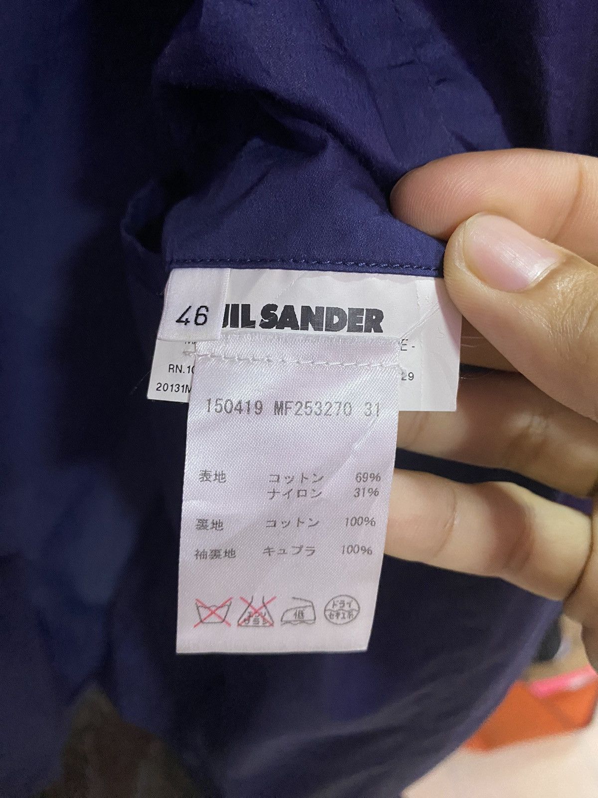 Jil Sander Made In Italy Jil Sander Jacket Suit Navy Blue Size US S / EU 44-46 / 1 - 7 Thumbnail