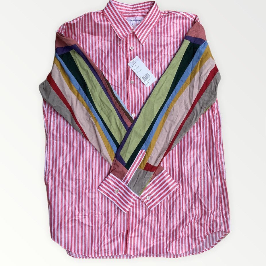 Comme des Garcons × Comme des Garcons SHIRT New With Tag SS20 Waterproof Rubberized Patchwork Shirt Size US M / EU 48-50 / 2 - 2 Thumbnail