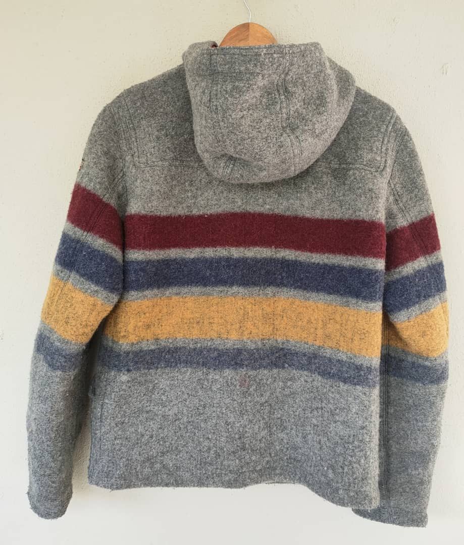 Napapijri Napapijri Stripes Wool Jacket Made in Maldova Size US M / EU 48-50 / 2 - 3 Thumbnail