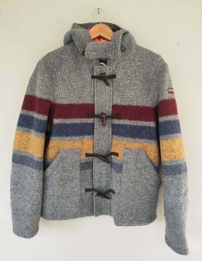 Napapijri Napapijri Stripes Wool Jacket Made in Maldova Size US M / EU 48-50 / 2 - 2 Thumbnail
