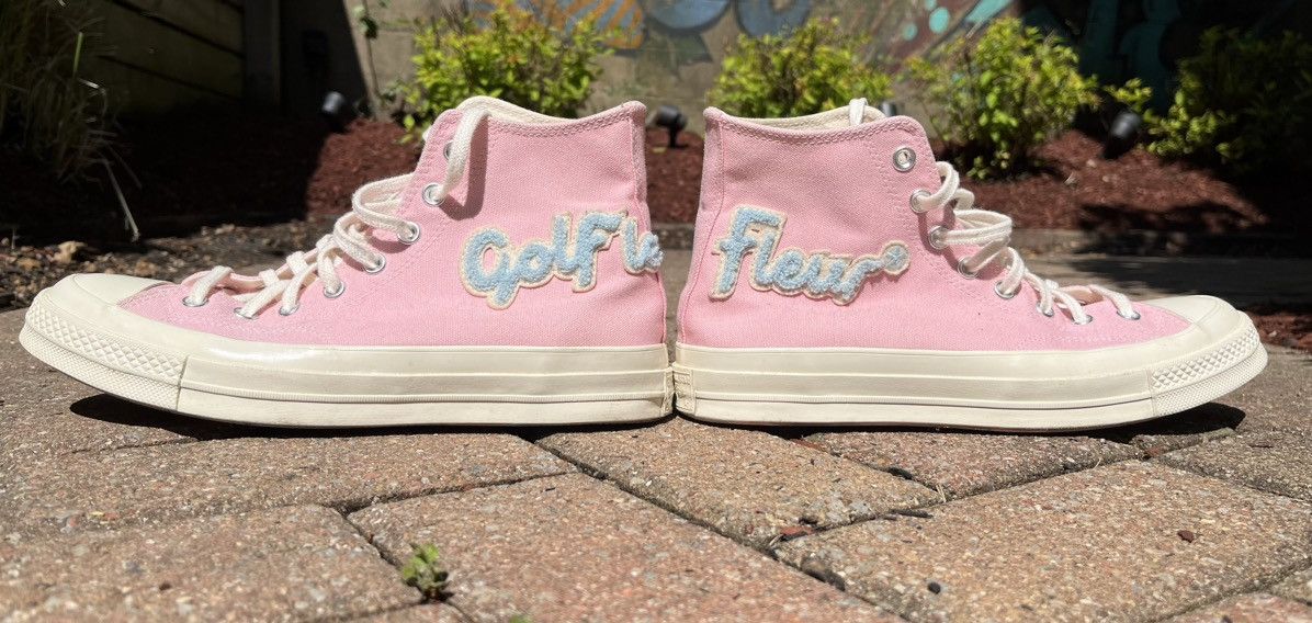 Golf Wang Golf le Fleur Converse x Golf Wang Golf le Fleur Pink Blue Chuck 70 high Grailed