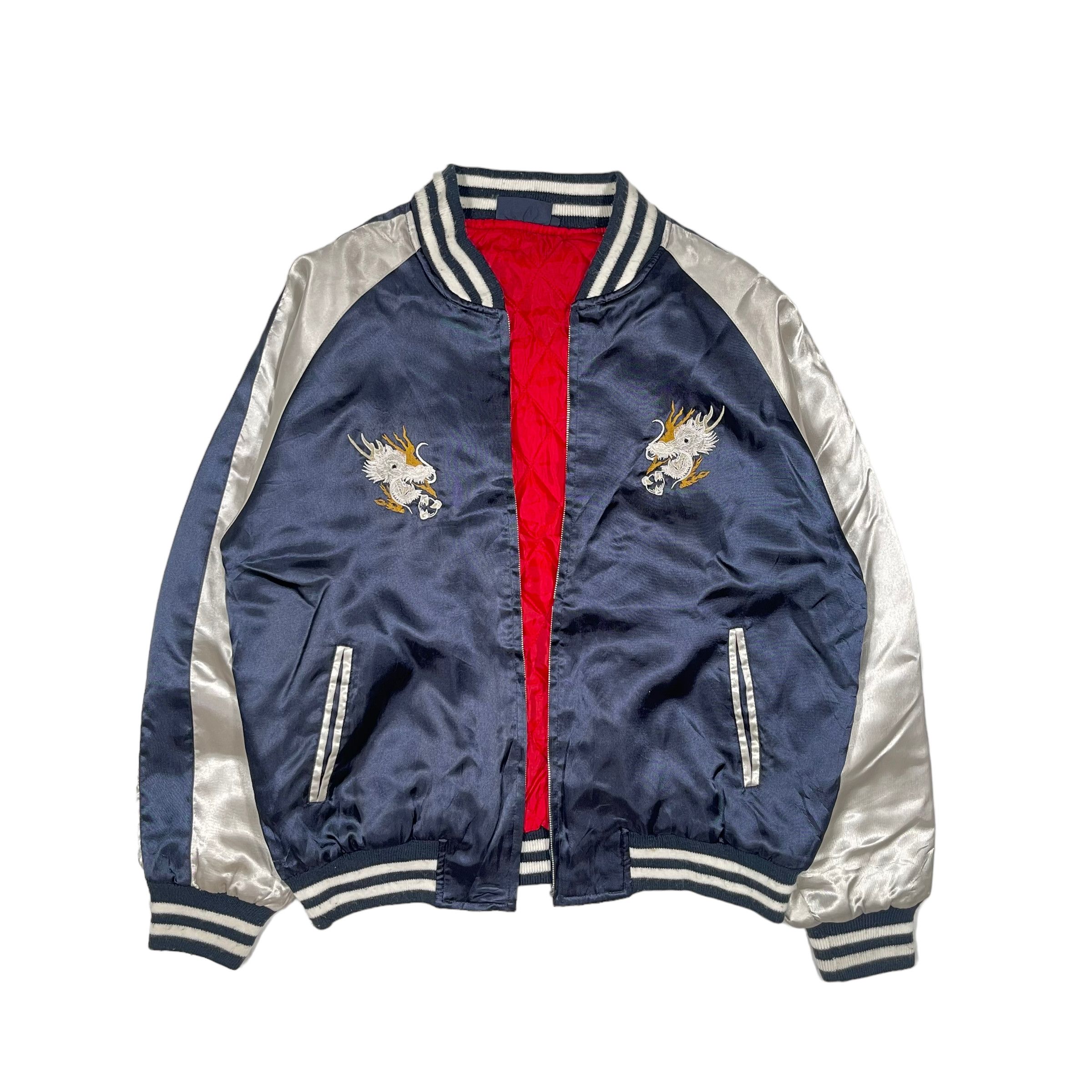 If Six Was Nine × Japanese Brand Japanese Sukajan Embroidered Dragon Satin Bomber Jacket Size US M / EU 48-50 / 2 - 2 Thumbnail