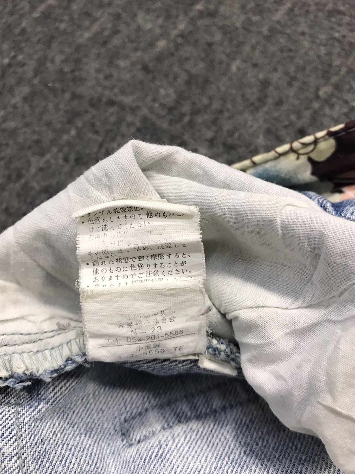 Japanese Brand × Vintage Vtg Japanese Brand Double Waist Art Flower Distressed jeans Size 30" / US 8 / IT 44 - 11 Thumbnail