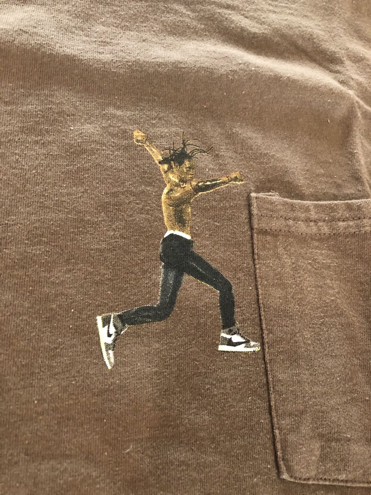 Travis Scott × Virgil Abloh Travis Scott by a thread tee Jordan Virgil F&F Merch Shirt Size US M / EU 48-50 / 2 - 5 Thumbnail