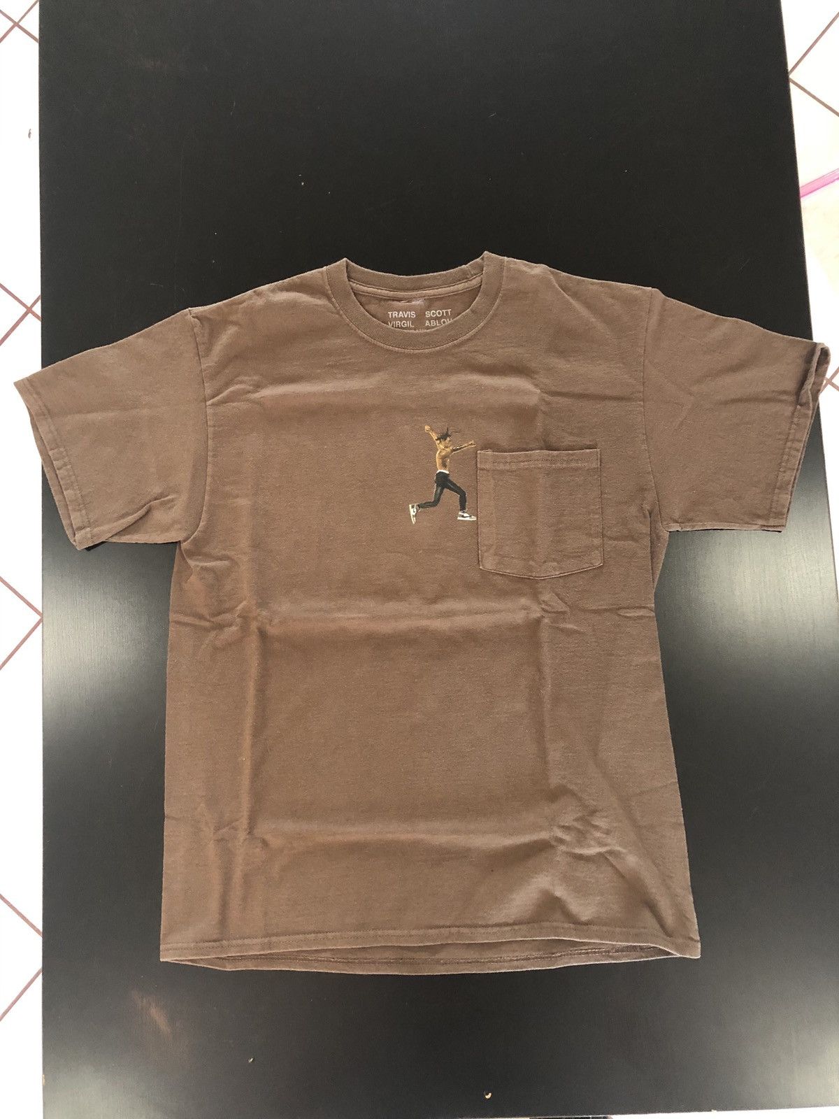 Travis Scott × Virgil Abloh Travis Scott by a thread tee Jordan Virgil F&F Merch Shirt Size US M / EU 48-50 / 2 - 4 Thumbnail