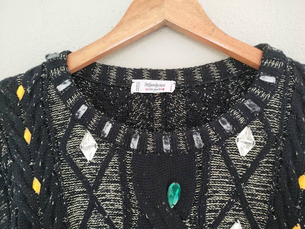 Yves Saint Laurent YSL Rive Gauche Tom Ford Lambs wool Knitwear Size XS / US 0-2 / IT 36-38 - 8 Thumbnail