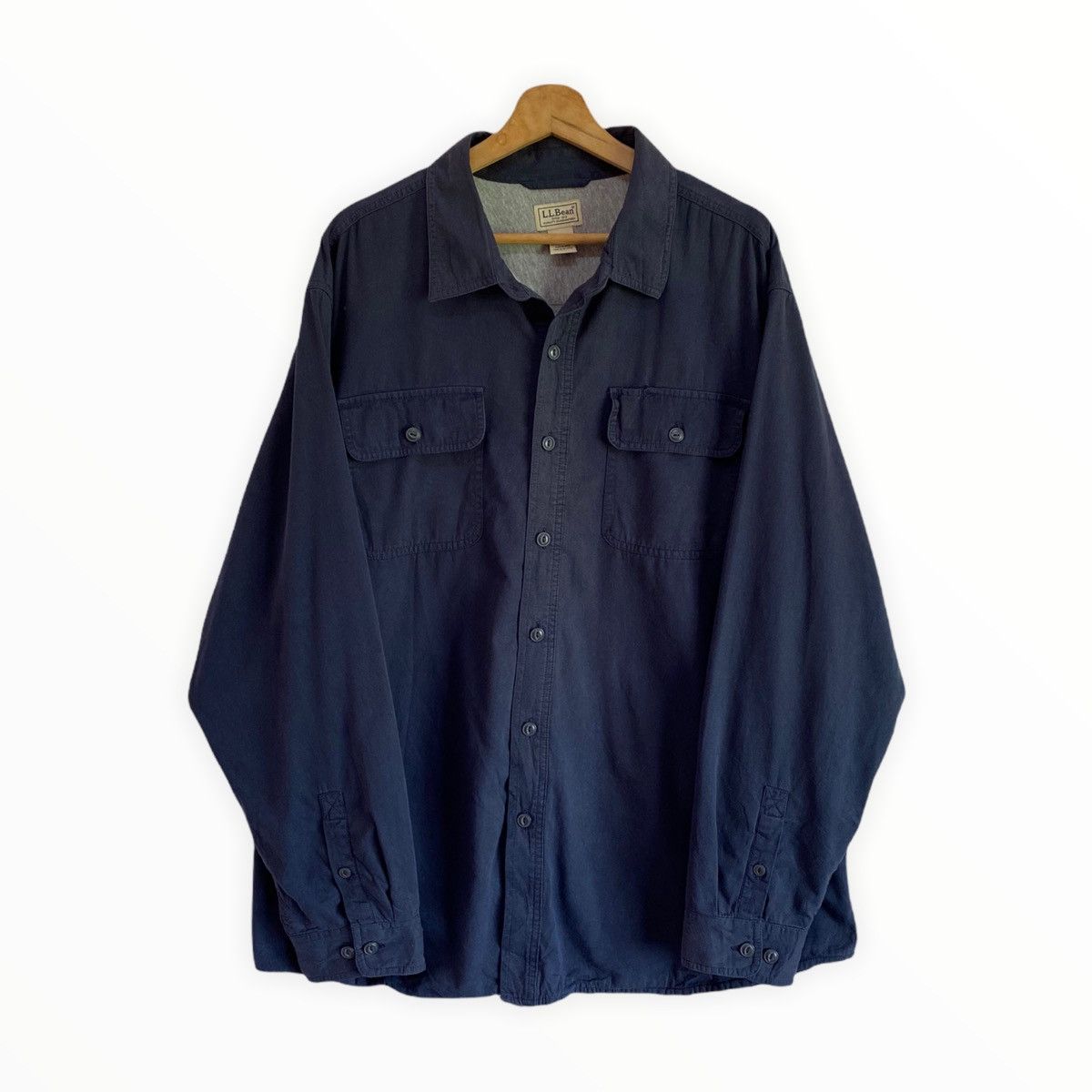 L.L. Bean VINTAGE L.L BEAN OVERSIZED CASUAL BUTTON COLLAR SHIRT Size US XL / EU 56 / 4 - 2 Thumbnail