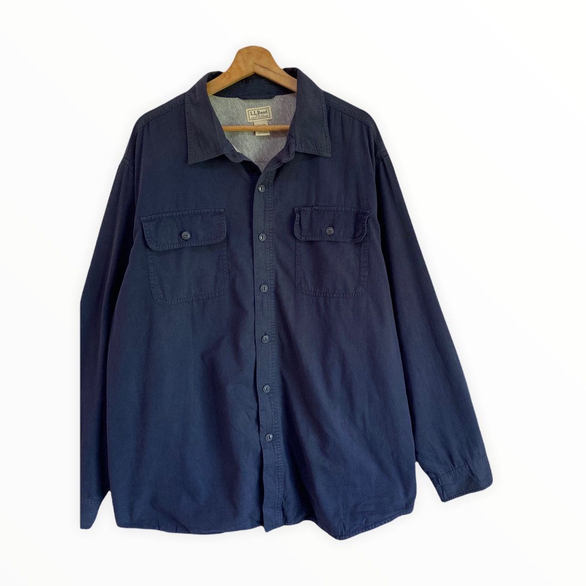 L.L. Bean VINTAGE L.L BEAN OVERSIZED CASUAL BUTTON COLLAR SHIRT Size US XL / EU 56 / 4 - 4 Thumbnail