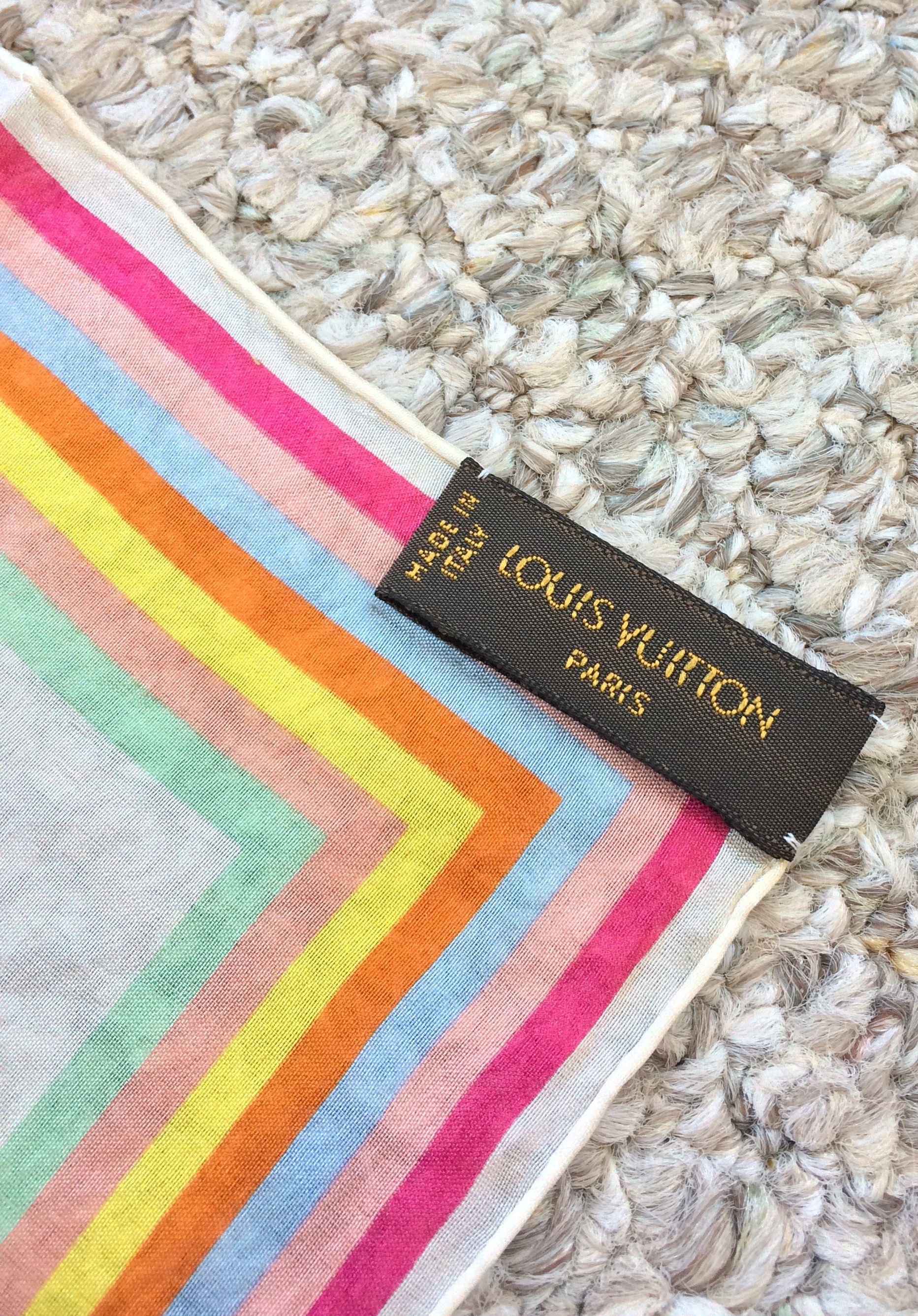Louis Vuitton × Takashi Murakami S/S 2003 Louis Vuitton Murakami Monogram Silk Scarf Size ONE SIZE - 6 Thumbnail
