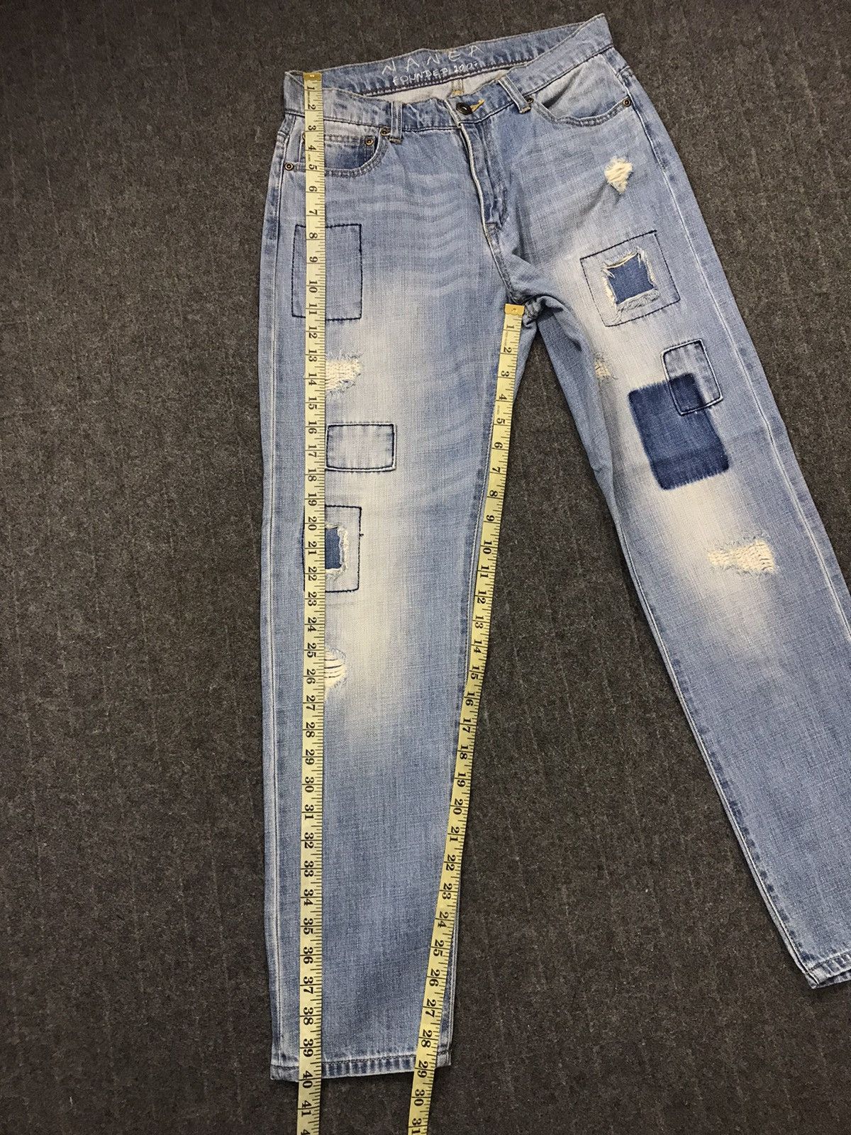 Japanese Brand × Vintage Vintage Nanea Design Patchwork Jeans Style Size 29" - 16 Thumbnail
