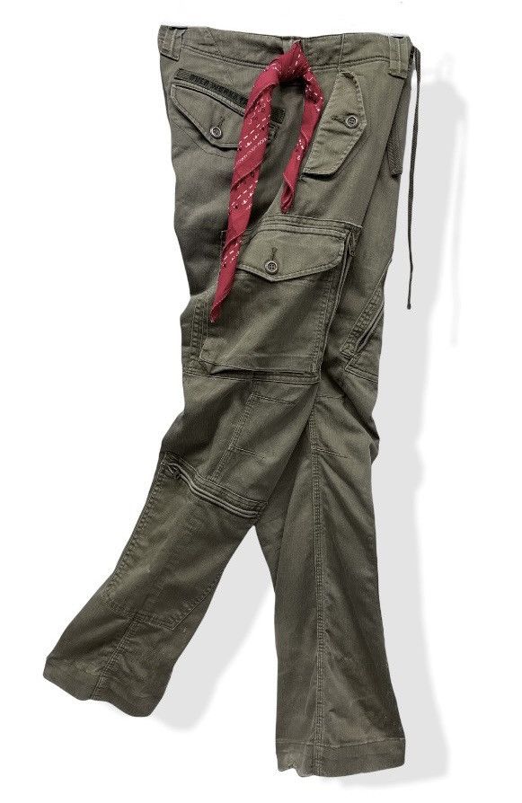 image of Military x Vintage Dope9 Pocket Work Factory Tactical Cargo Pants in Brown Olive, Men's (Size 31)