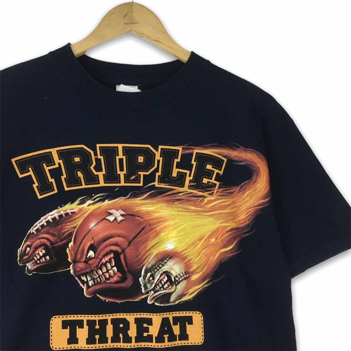 MLB × NBA × NFL *Rare design Balls on fire basketball baseball football Size US M / EU 48-50 / 2 - 2 Thumbnail