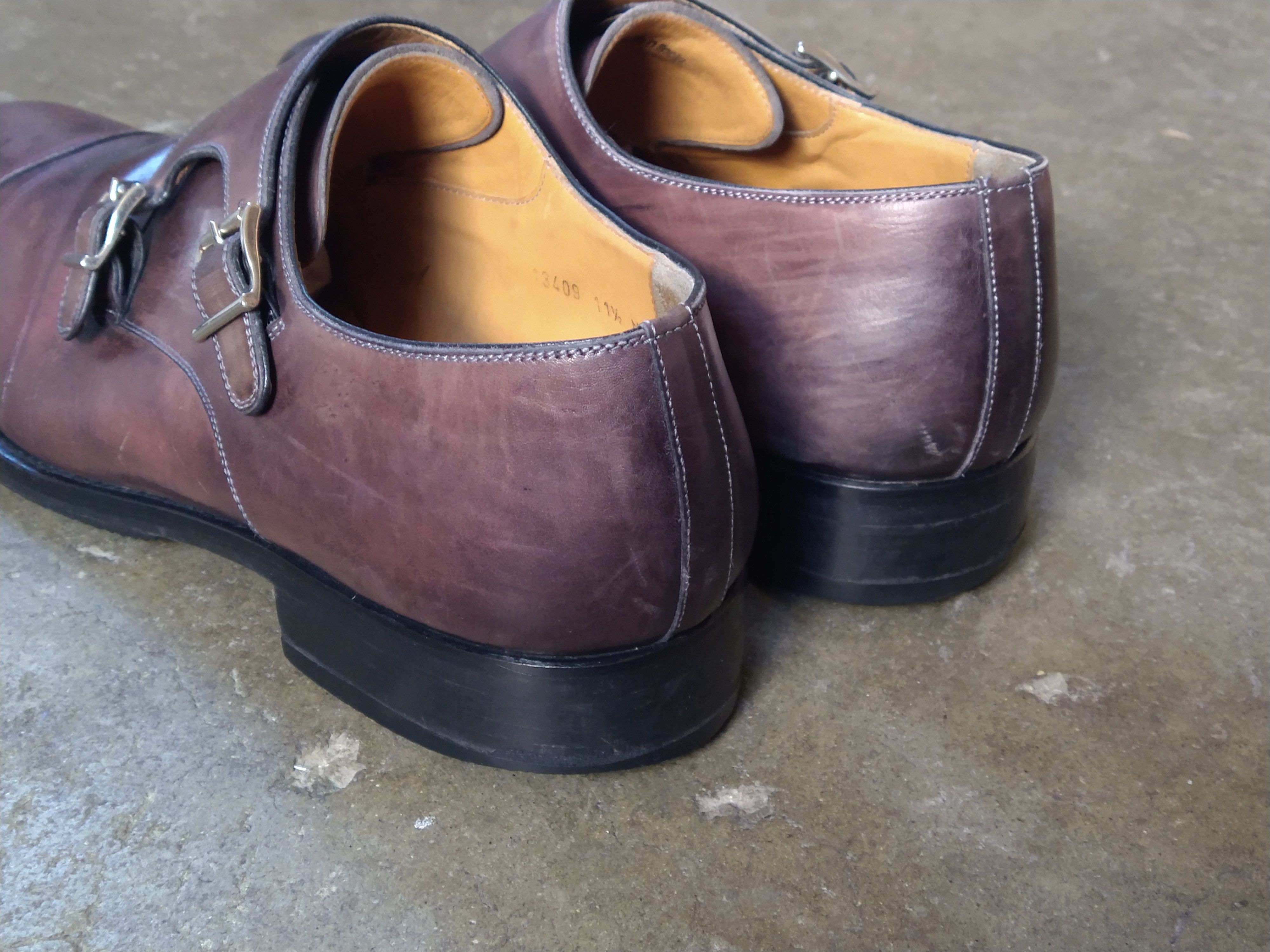 Magnanni Magnanni Double Monk Strap Dress Shoes 11.5 Brown Leather Size US 11.5 / EU 44-45 - 13 Thumbnail