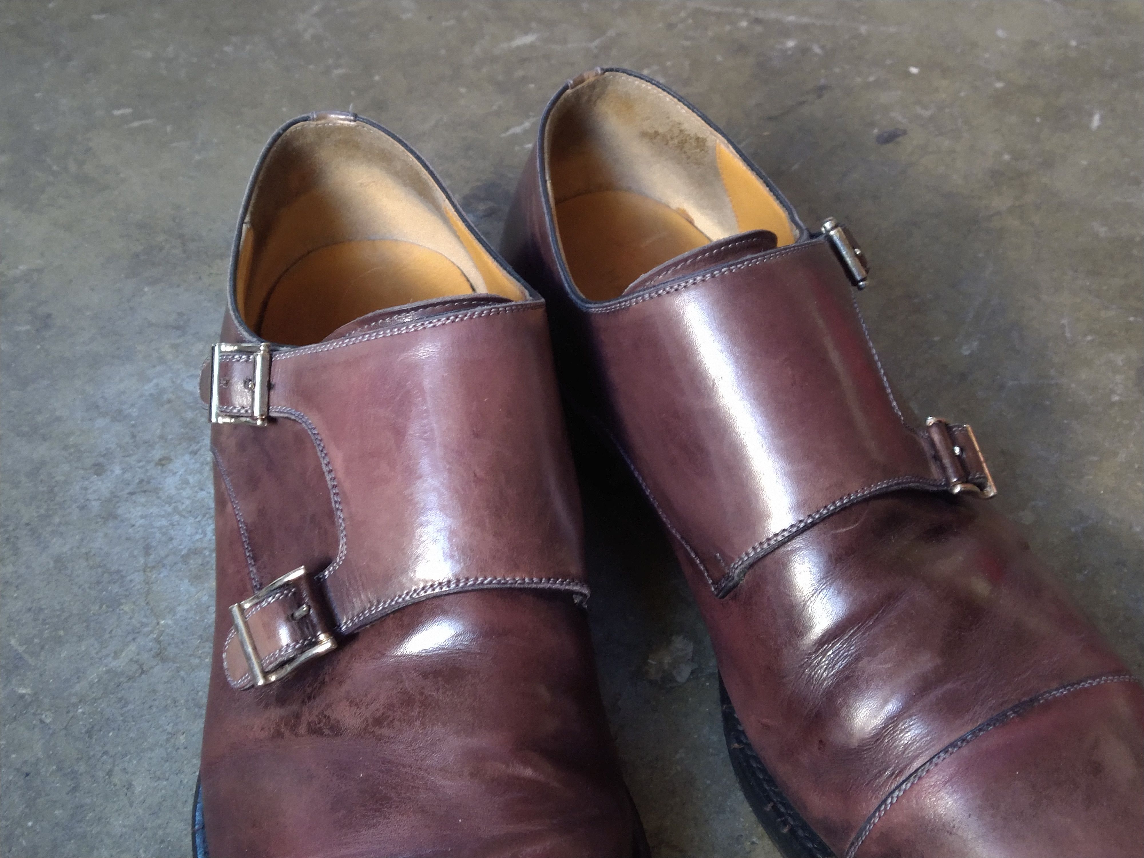 Magnanni Magnanni Double Monk Strap Dress Shoes 11.5 Brown Leather Size US 11.5 / EU 44-45 - 4 Thumbnail