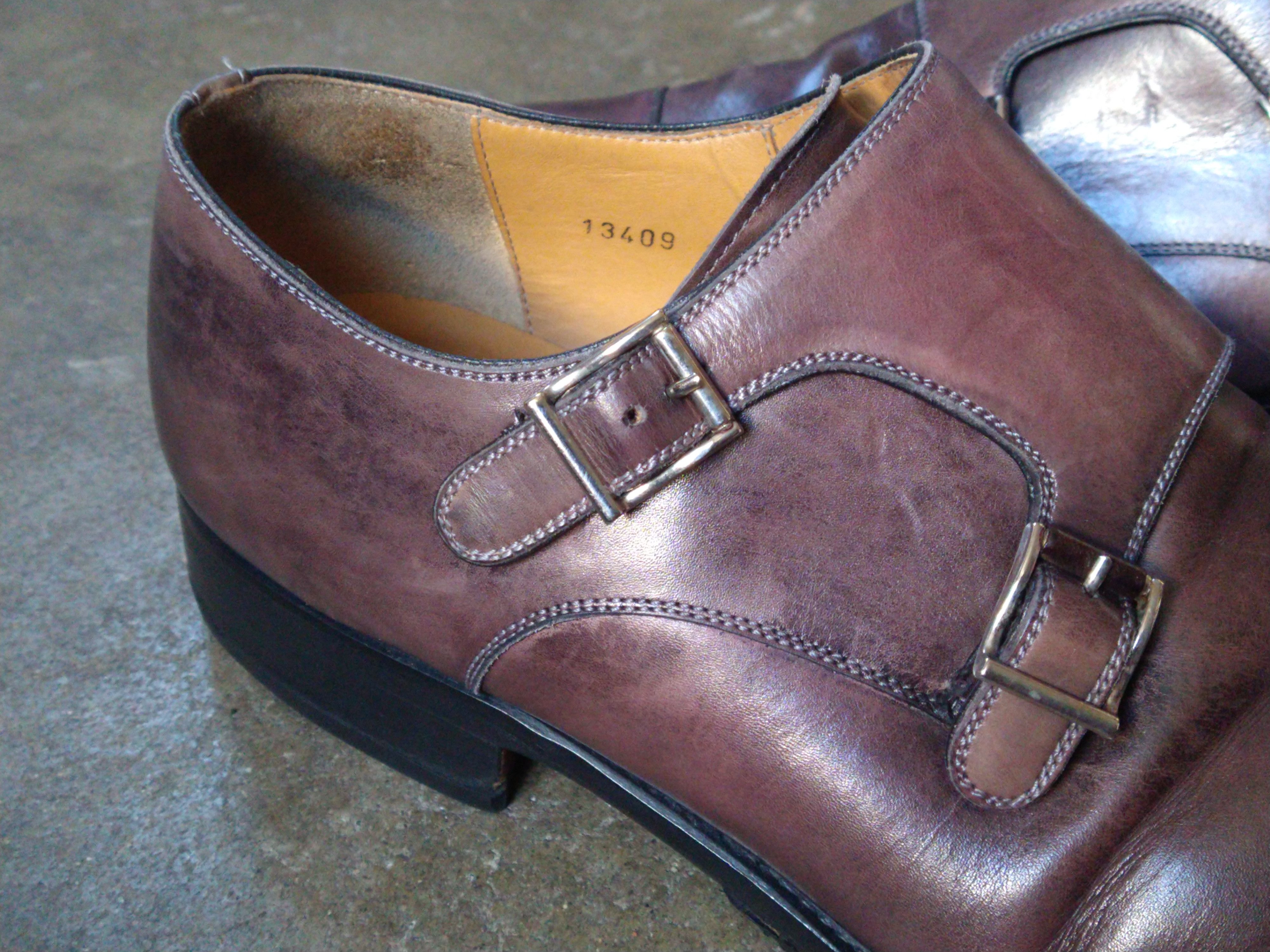 Magnanni Magnanni Double Monk Strap Dress Shoes 11.5 Brown Leather Size US 11.5 / EU 44-45 - 11 Thumbnail