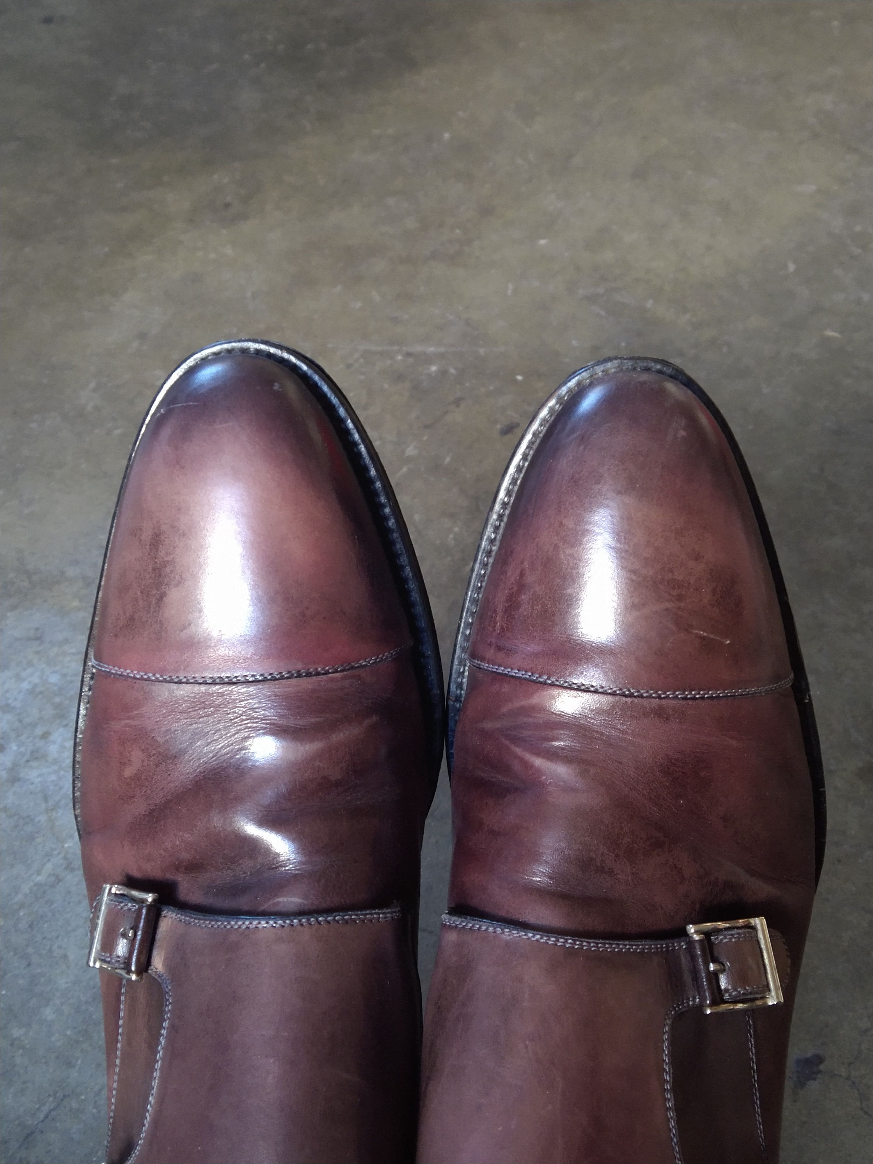 Magnanni Magnanni Double Monk Strap Dress Shoes 11.5 Brown Leather Size US 11.5 / EU 44-45 - 2 Thumbnail