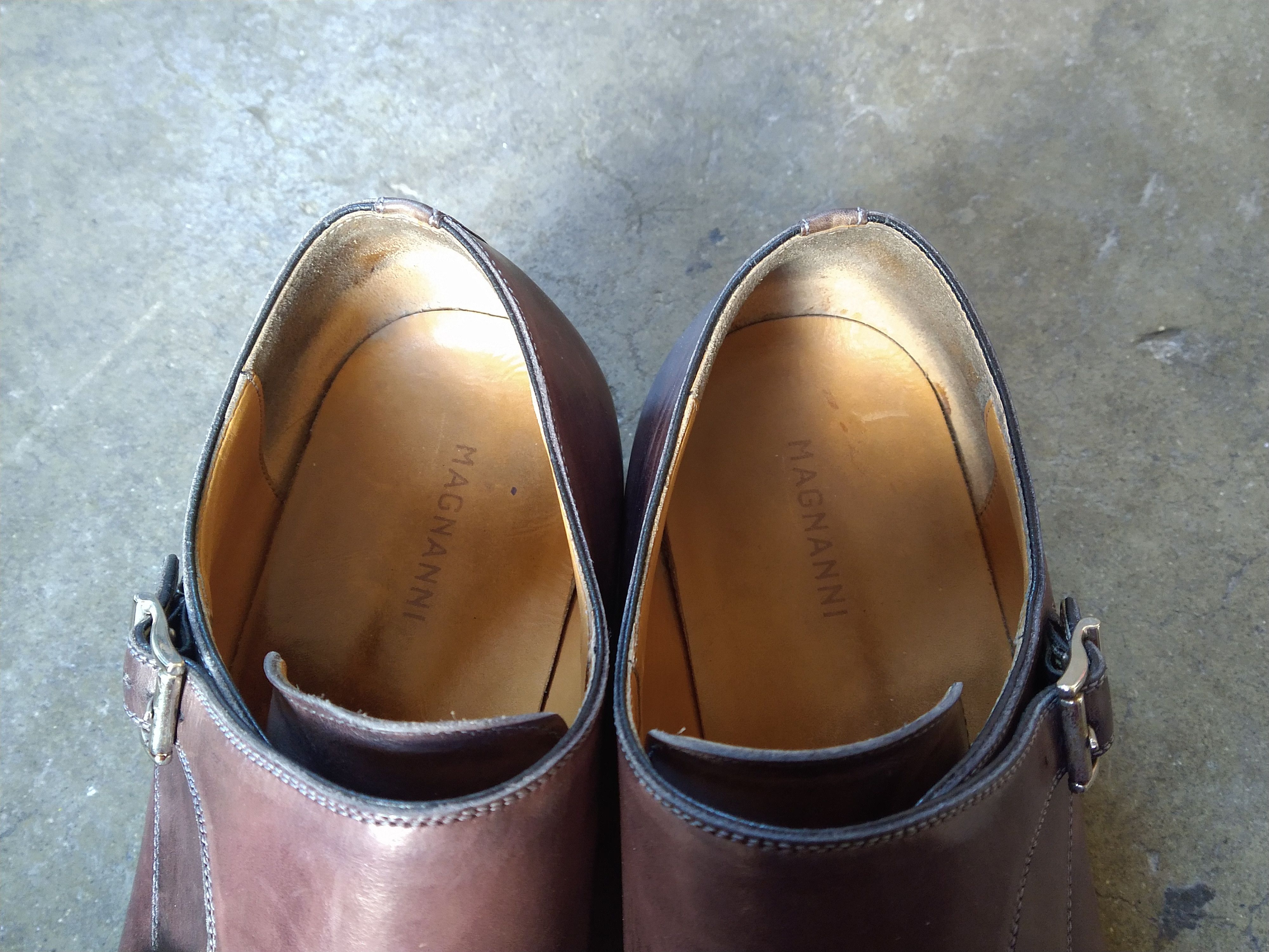Magnanni Magnanni Double Monk Strap Dress Shoes 11.5 Brown Leather Size US 11.5 / EU 44-45 - 7 Thumbnail