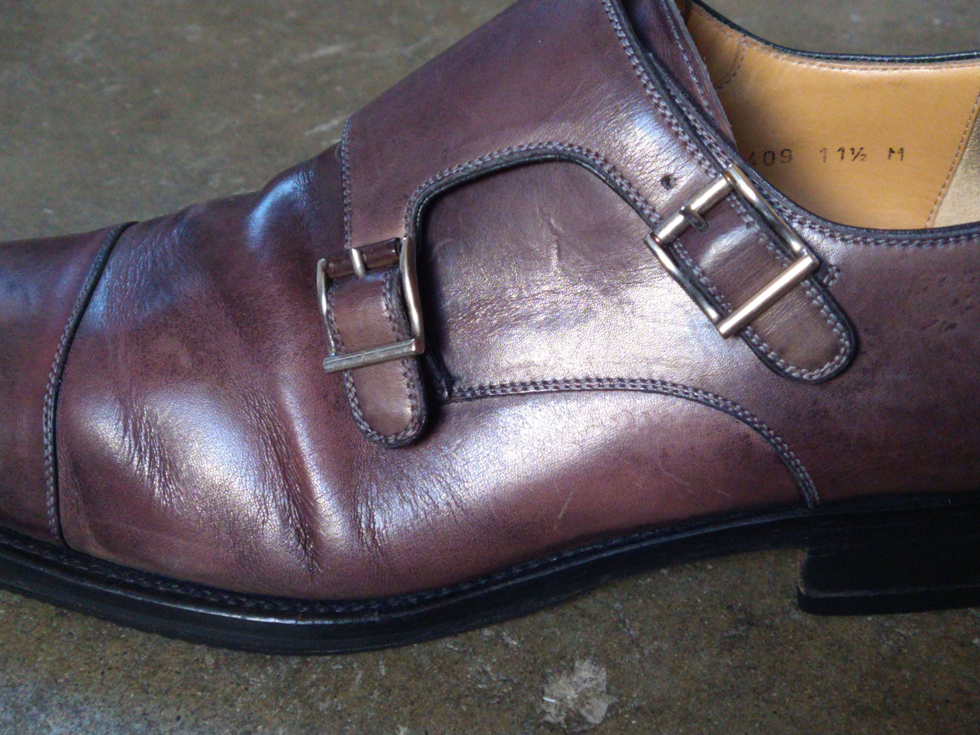 Magnanni Magnanni Double Monk Strap Dress Shoes 11.5 Brown Leather Size US 11.5 / EU 44-45 - 10 Thumbnail