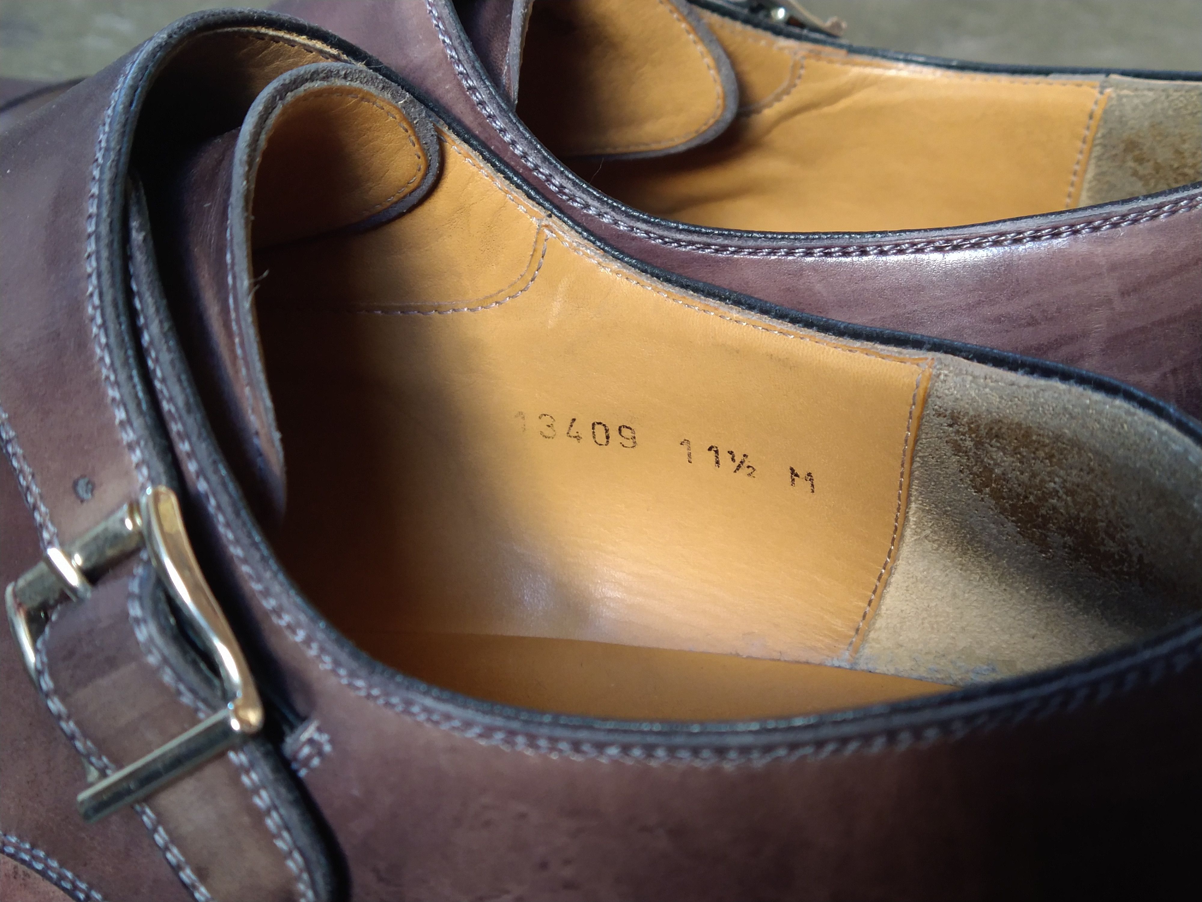 Magnanni Magnanni Double Monk Strap Dress Shoes 11.5 Brown Leather Size US 11.5 / EU 44-45 - 8 Thumbnail
