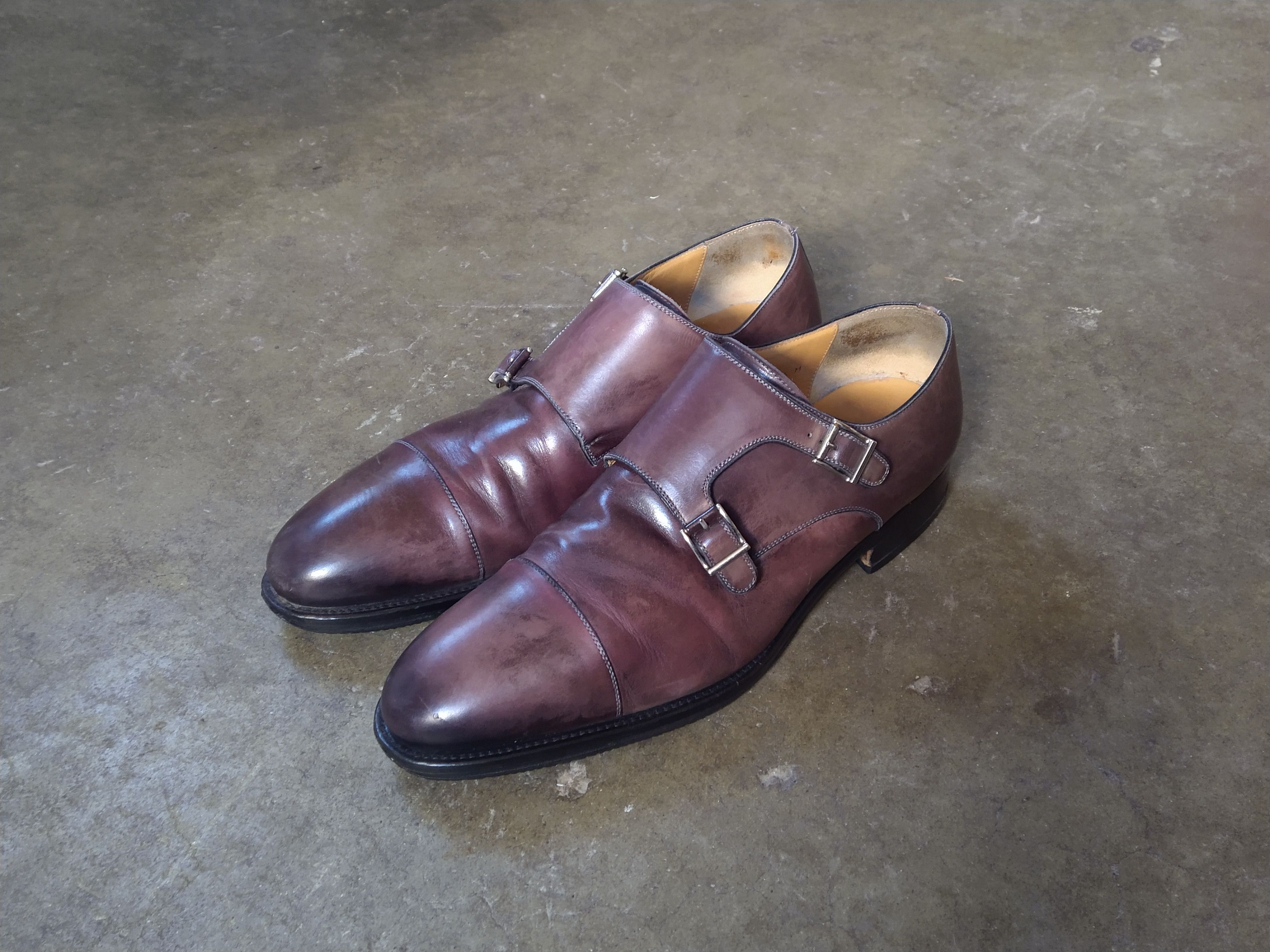 Magnanni Magnanni Double Monk Strap Dress Shoes 11.5 Brown Leather Size US 11.5 / EU 44-45 - 1 Thumbnail
