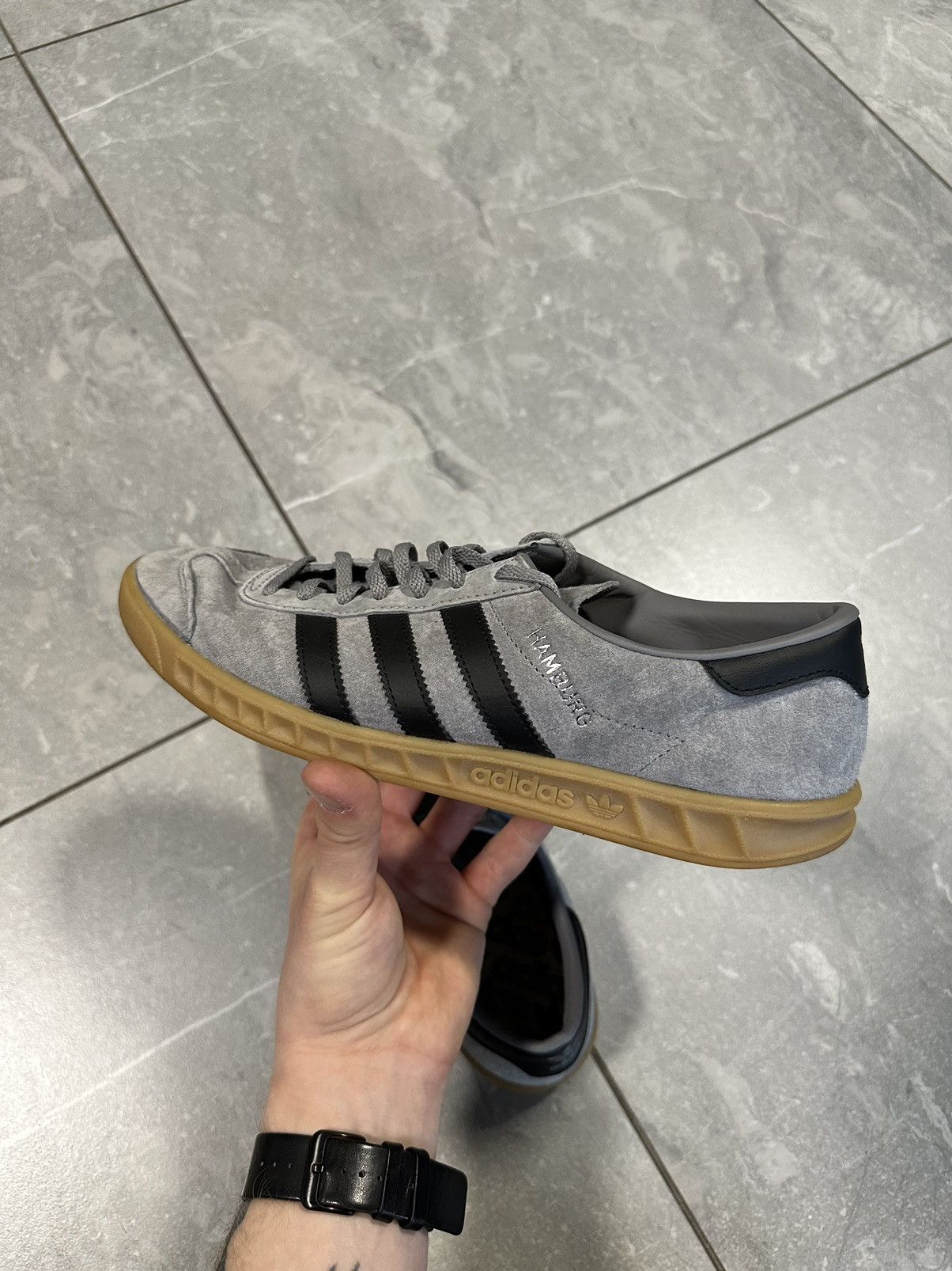 image of Adidas Hamburg Low Hype Shoes, Men's (Size 8)
