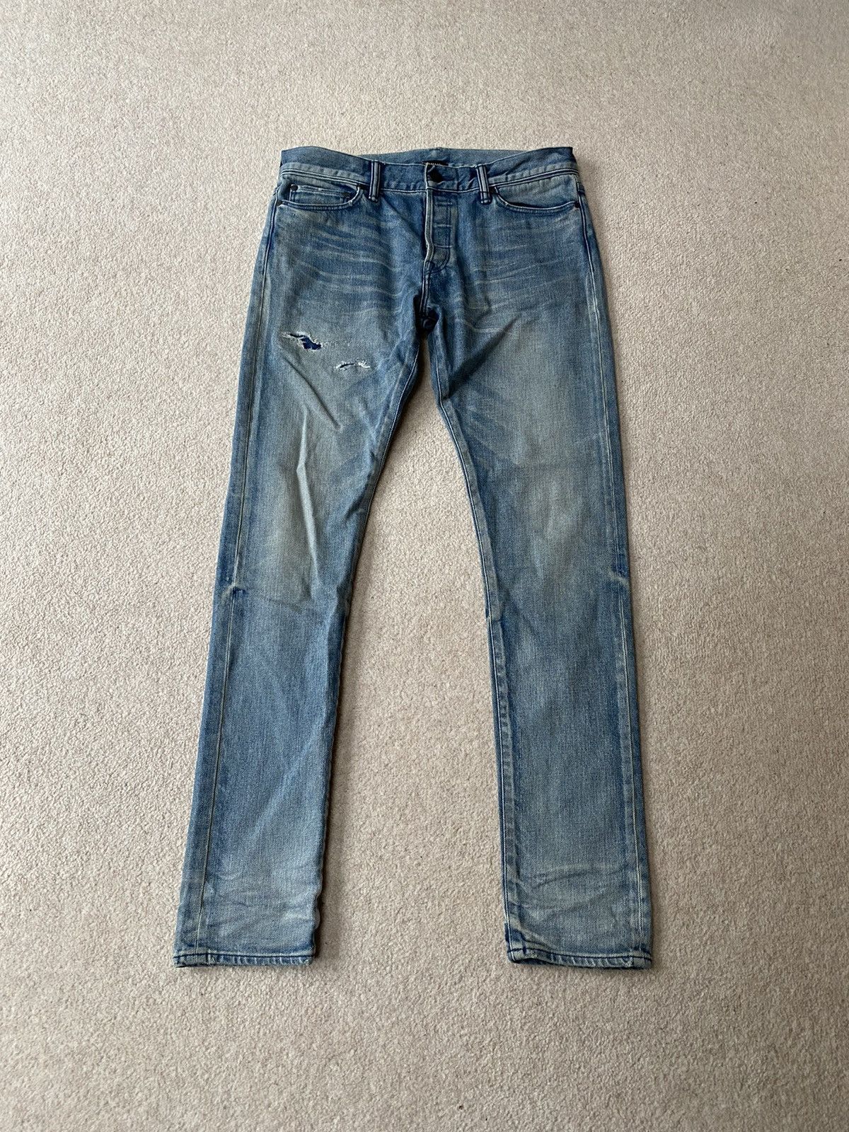 John Elliott Halo Blue Denim Jeans