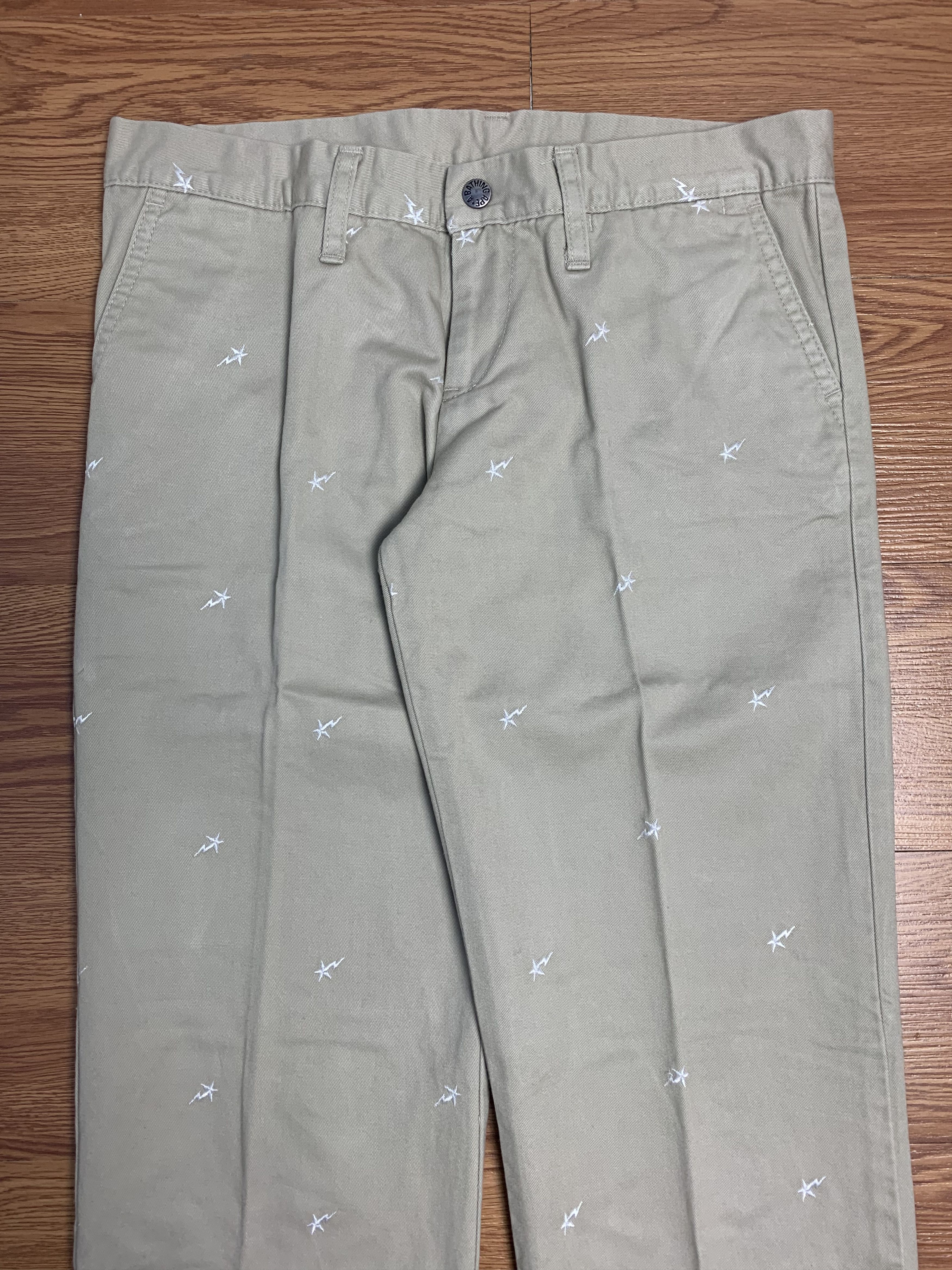 Bape Bapesta Logo Embroid Chino Pants Size US 30 / EU 46 - 4 Thumbnail