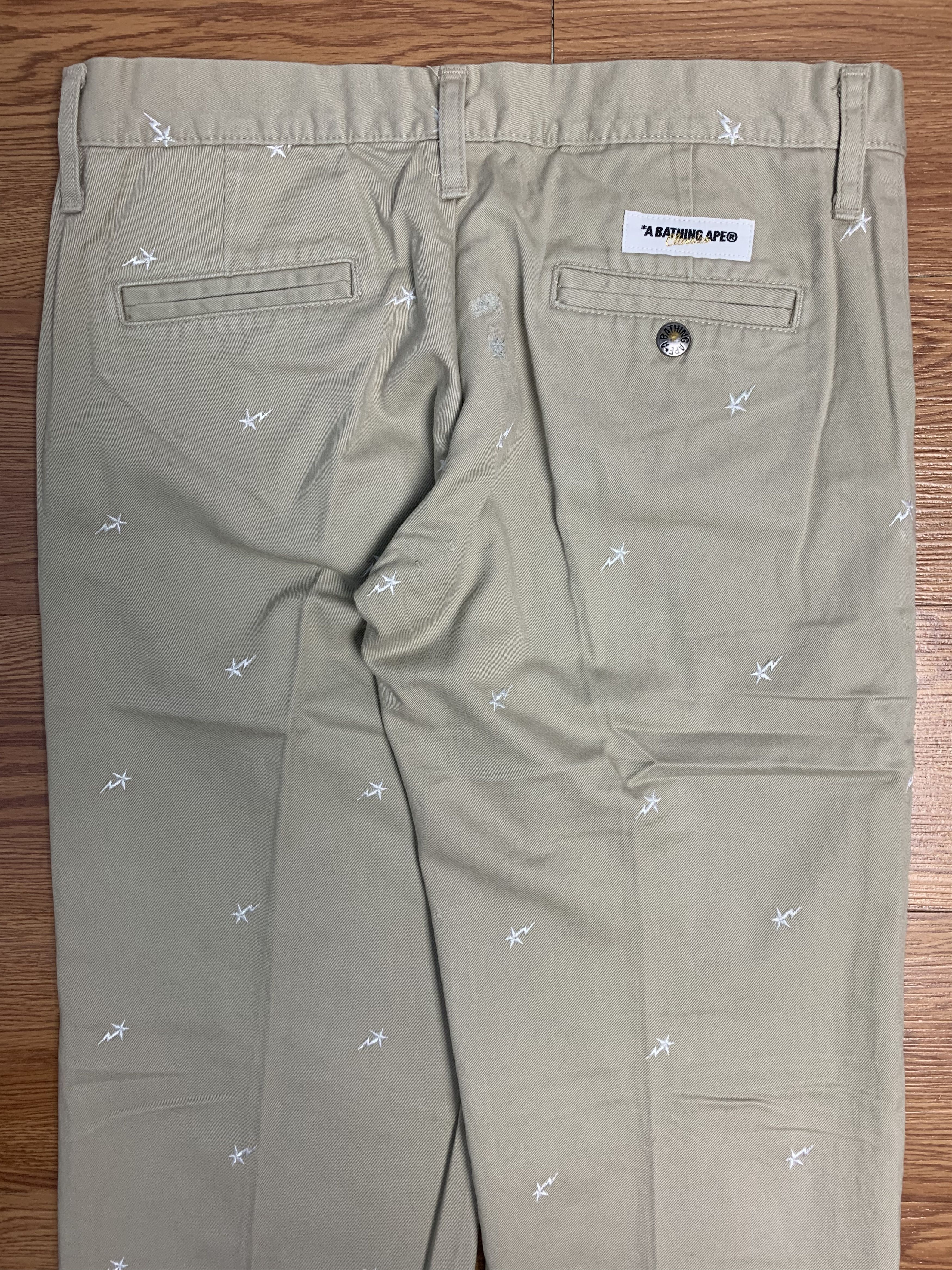 Bape Bapesta Logo Embroid Chino Pants Size US 30 / EU 46 - 7 Thumbnail