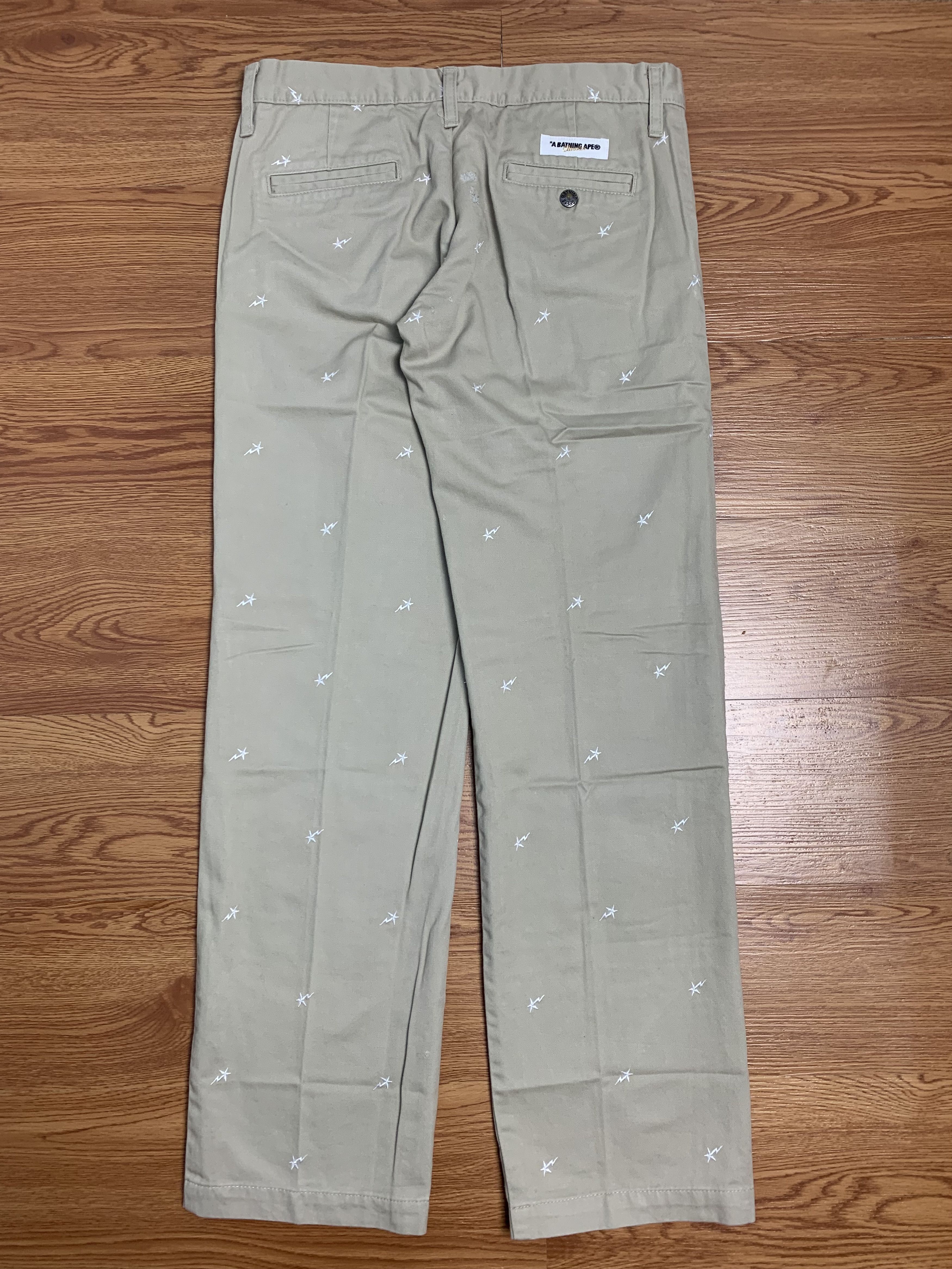 Bape Bapesta Logo Embroid Chino Pants Size US 30 / EU 46 - 6 Thumbnail