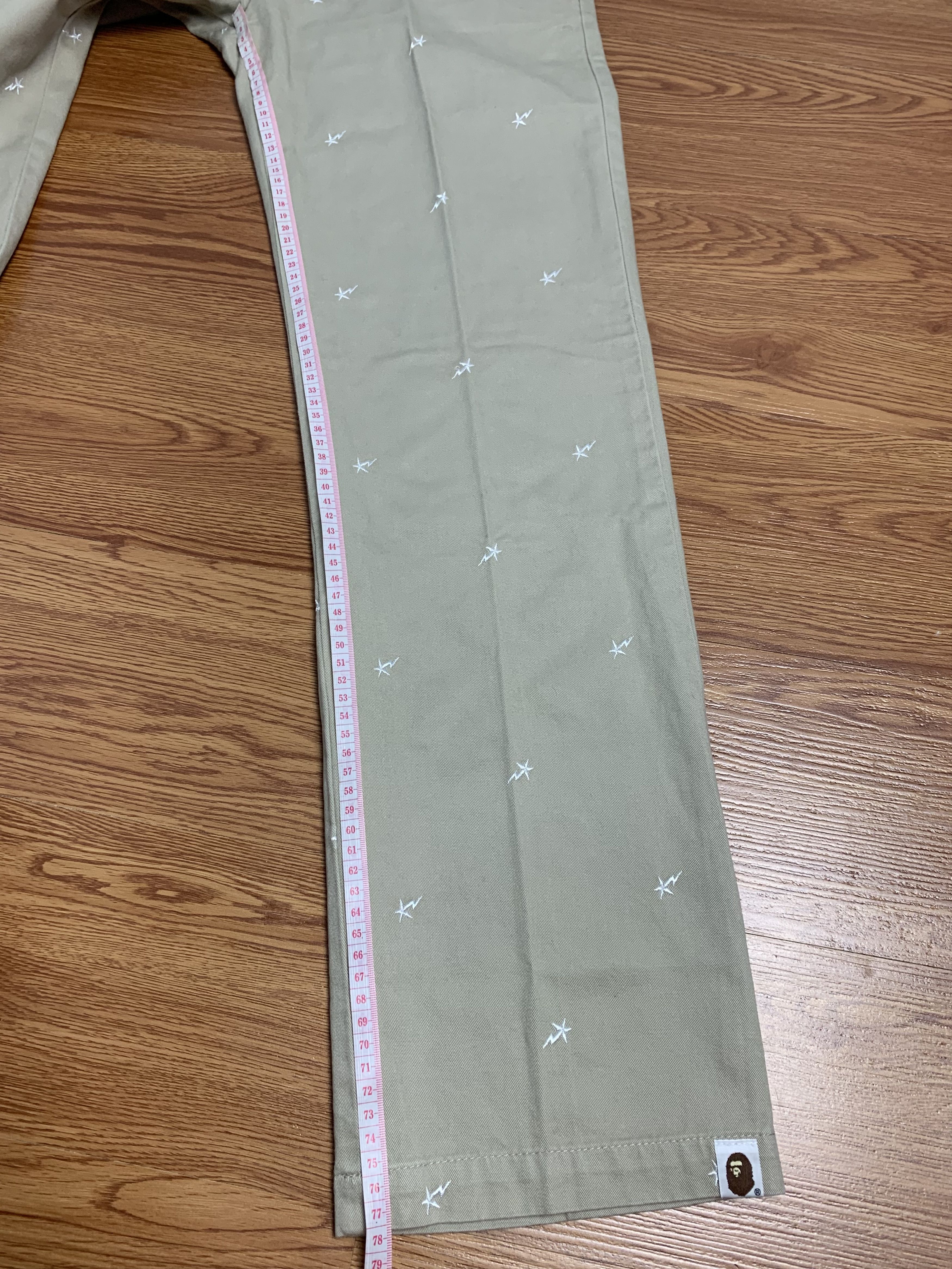 Bape Bapesta Logo Embroid Chino Pants Size US 30 / EU 46 - 17 Thumbnail