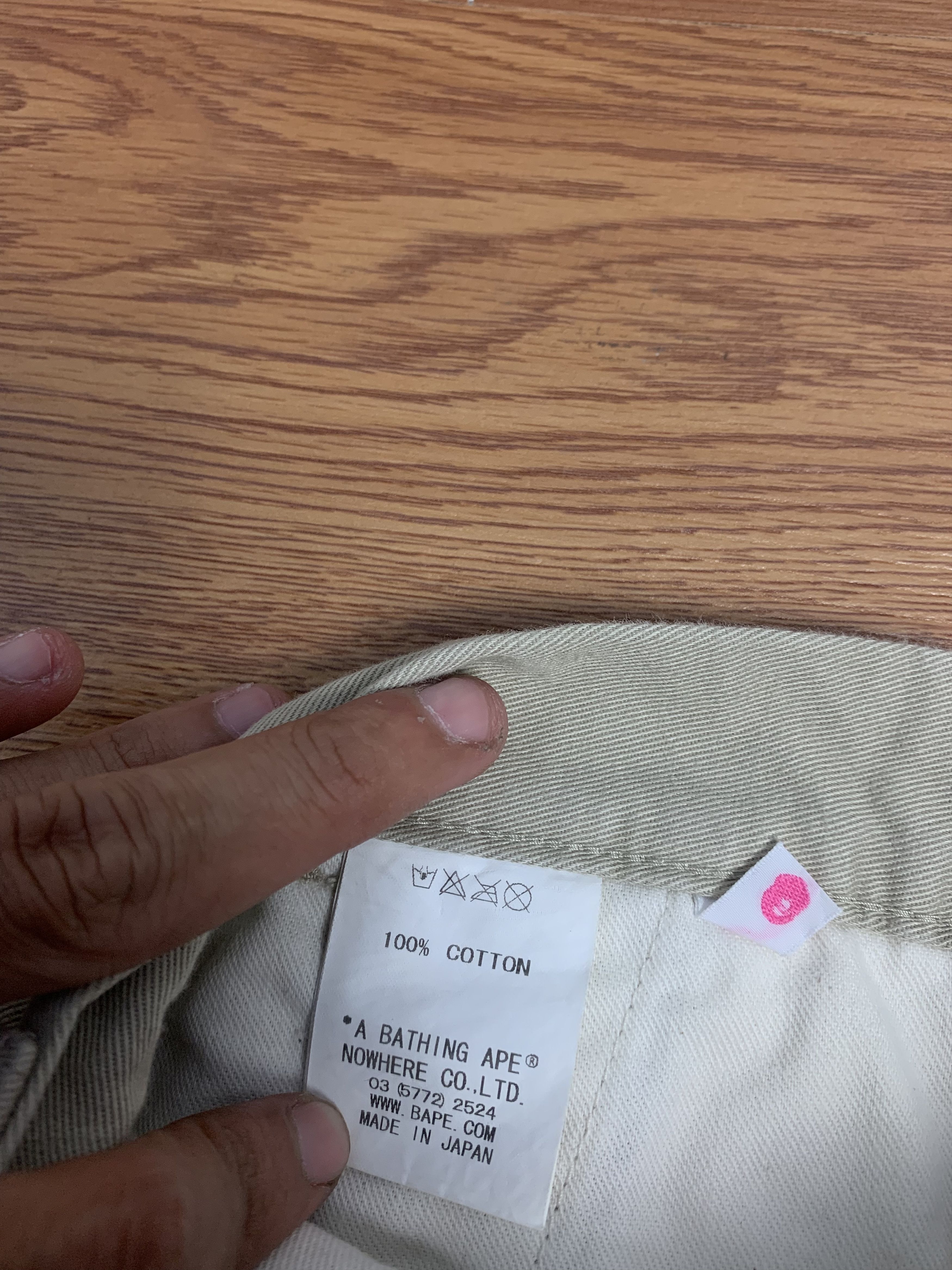Bape Bapesta Logo Embroid Chino Pants Size US 30 / EU 46 - 12 Thumbnail