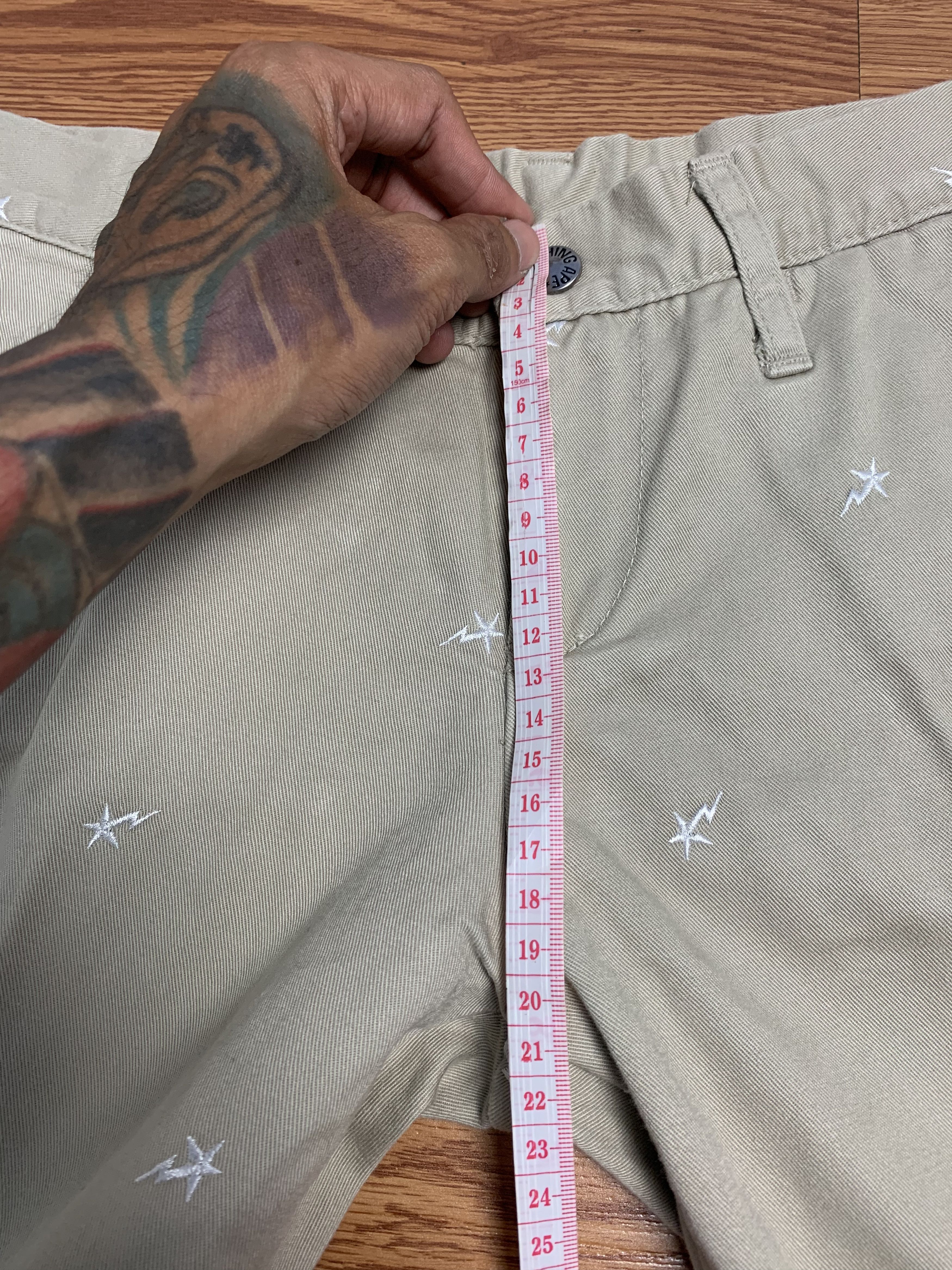 Bape Bapesta Logo Embroid Chino Pants Size US 30 / EU 46 - 19 Thumbnail