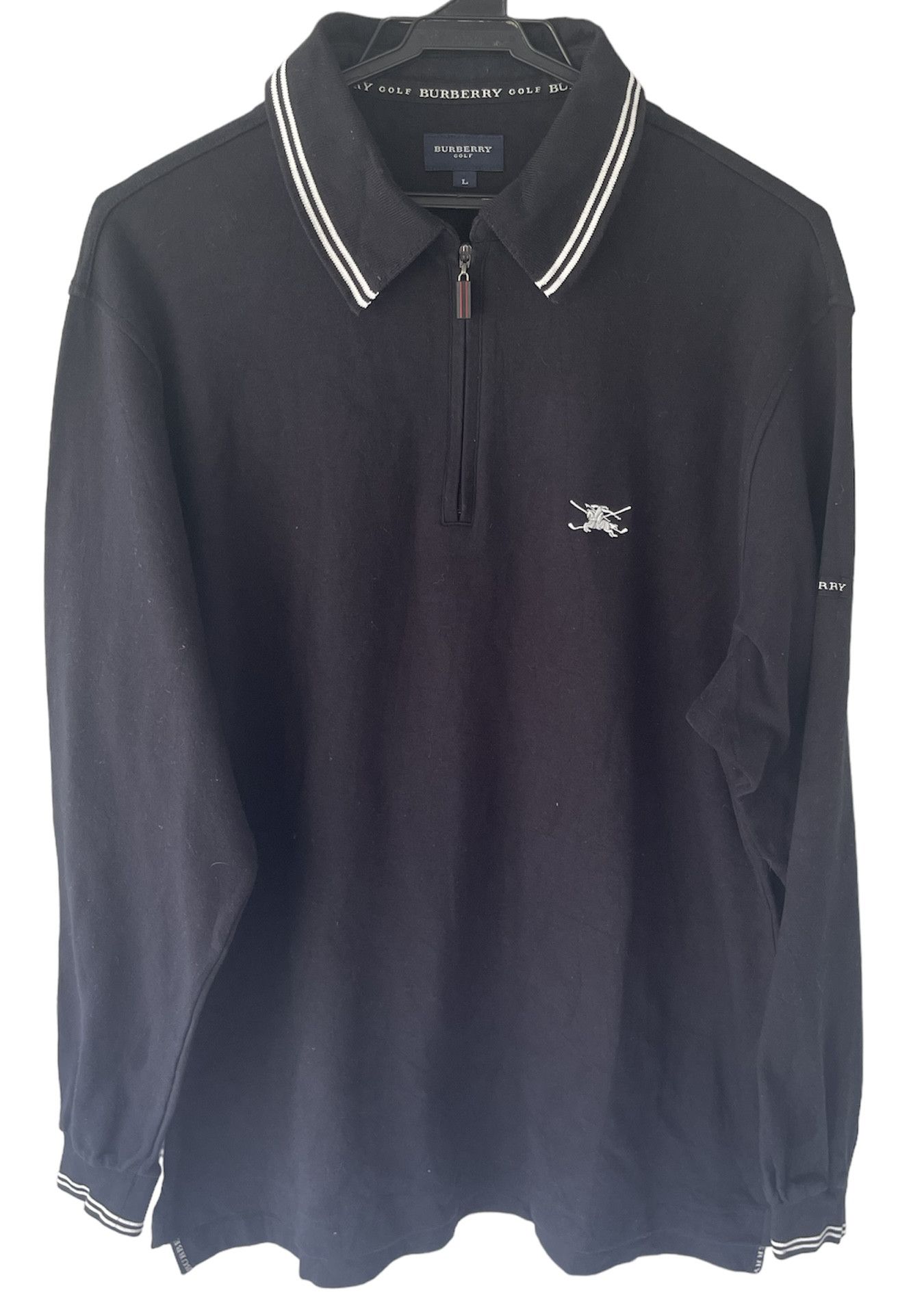 image of Burberry Golf Long Sleeve Japan in Black, Men's (Size Large)