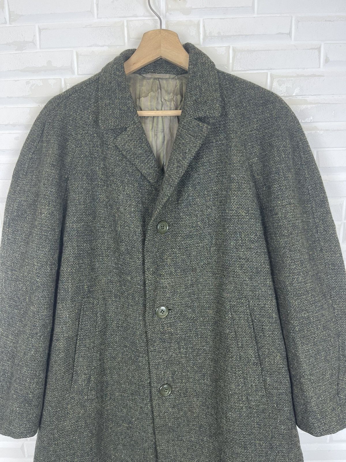Harris Tweed Vintage 80’s GOLDEN TWEED By Harris Yarns Houndstooth Size US M / EU 48-50 / 2 - 2 Thumbnail