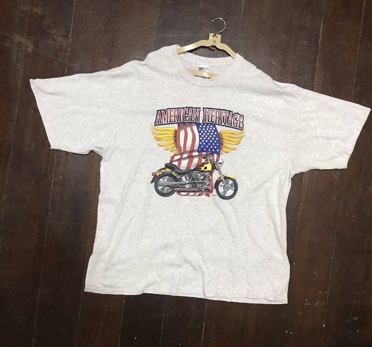 Gildan × Vintage Vintage American heritage tshirt Size US XXL / EU 58 / 5 - 1 Thumbnail