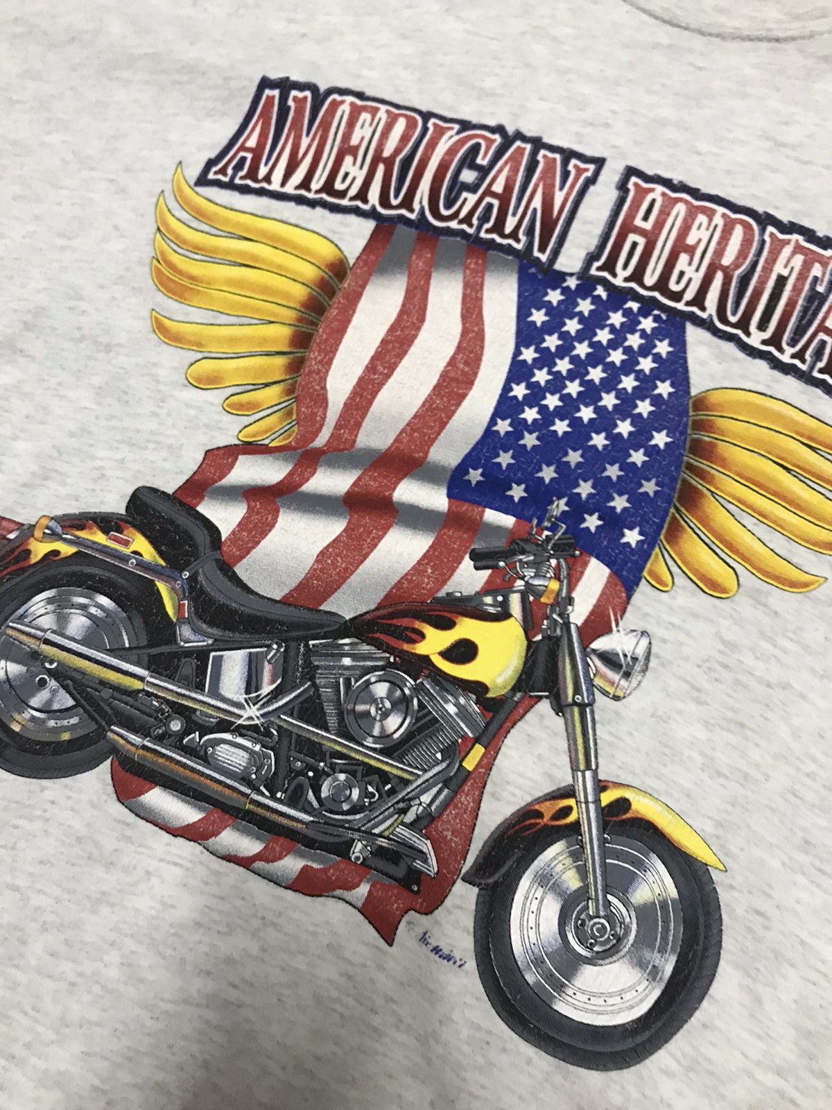 Gildan × Vintage Vintage American heritage tshirt Size US XXL / EU 58 / 5 - 3 Thumbnail