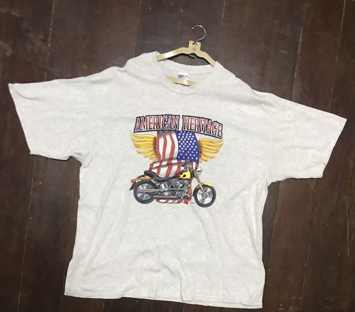 Gildan × Vintage Vintage American heritage tshirt Size US XXL / EU 58 / 5 - 2 Thumbnail